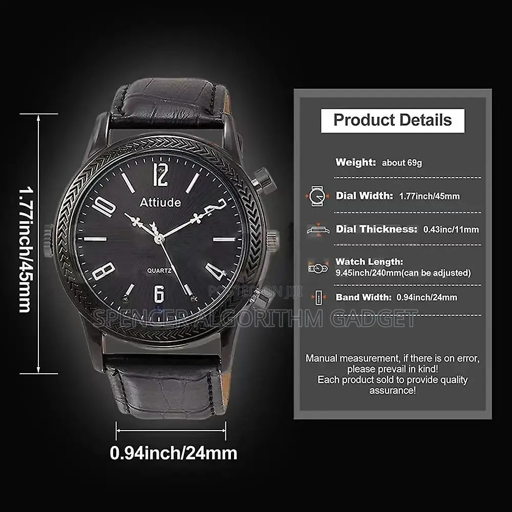 Spy Security Camera Wrist Watch Recorder 32gb
