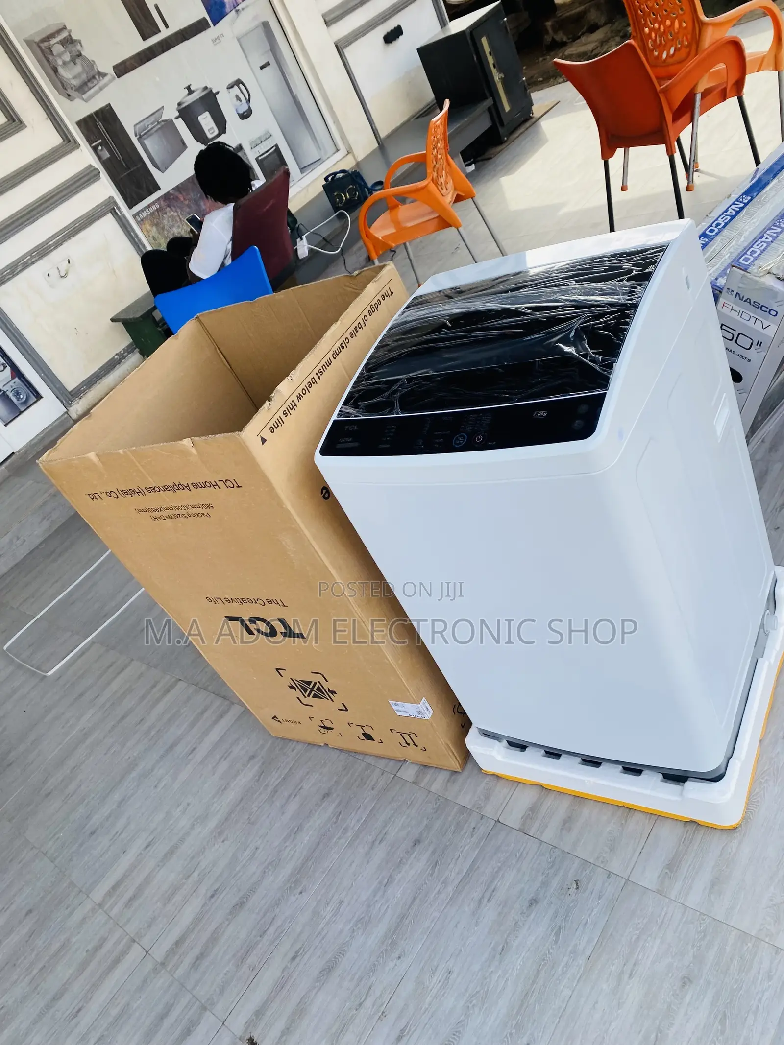 Latest TCL 8kg Top Load Electric Washing Machine + Spin/Dry.
