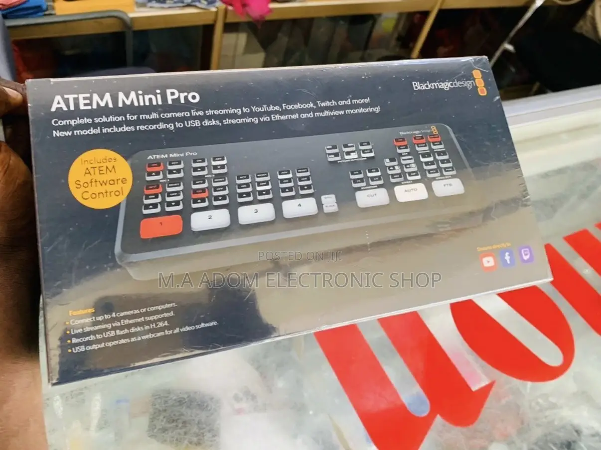 Blackmagic Design ATEM,Mini Pro HDMI Live Stream Switcher 