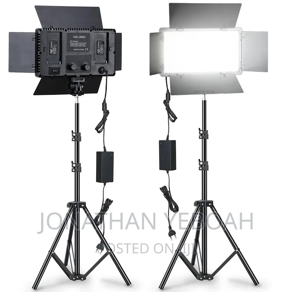 Pro Led 800 Light Kit Batteries Adapter Tripod Stand