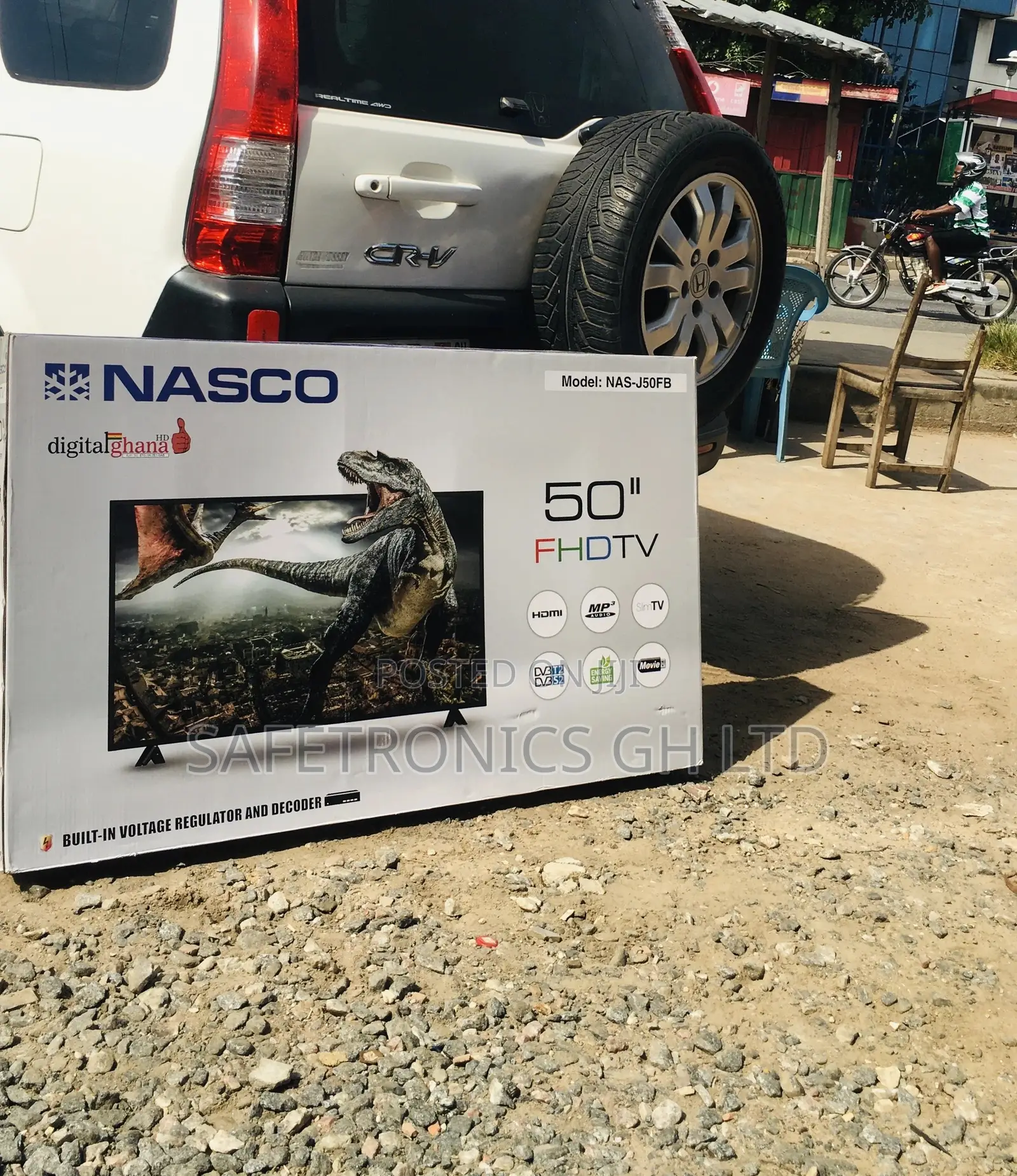  Black Satellite Nasco 50 Inches Glossy LED Digital Tv