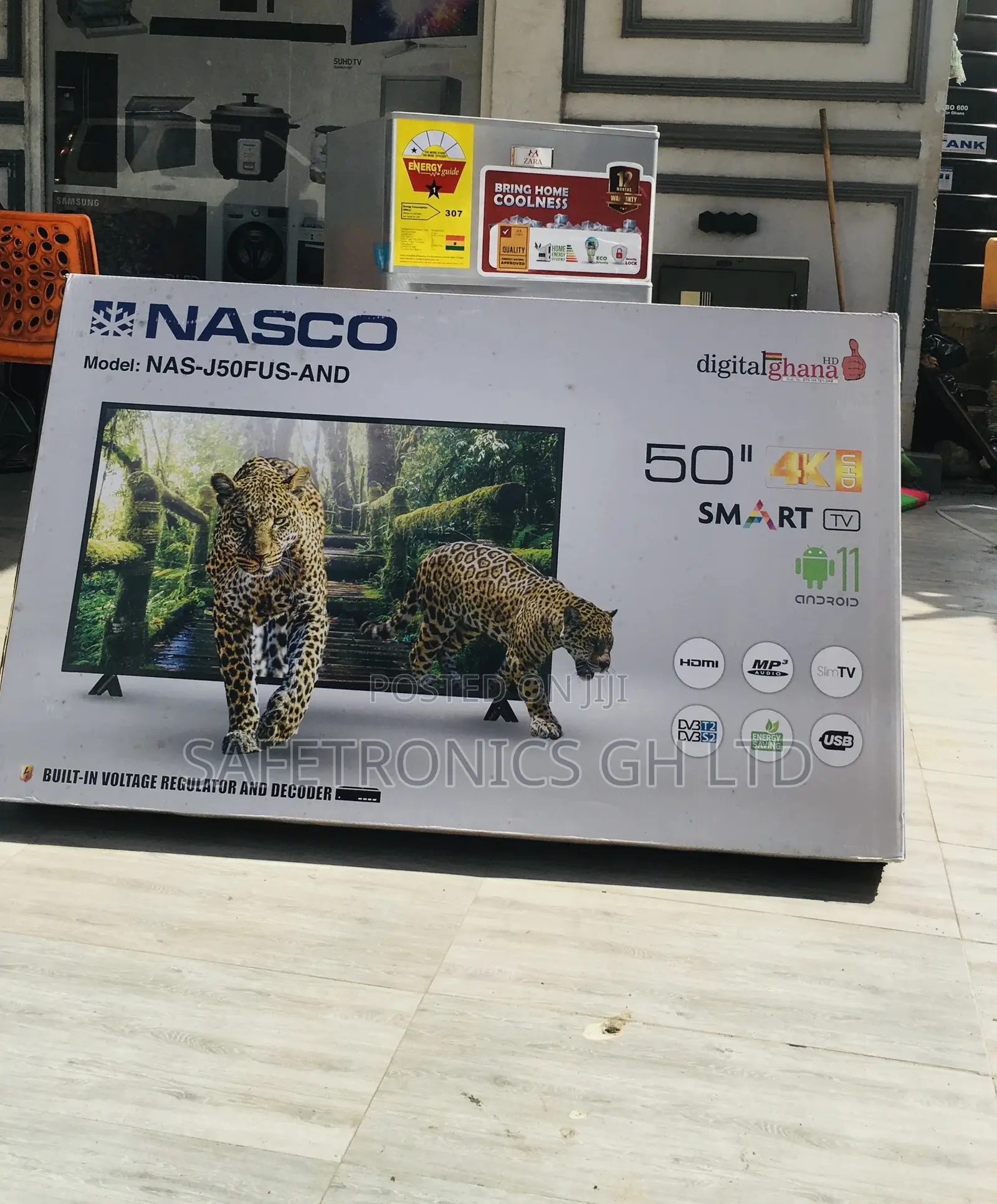 Digital Smart Nasco 50 Inches Glossy LED Black Tv