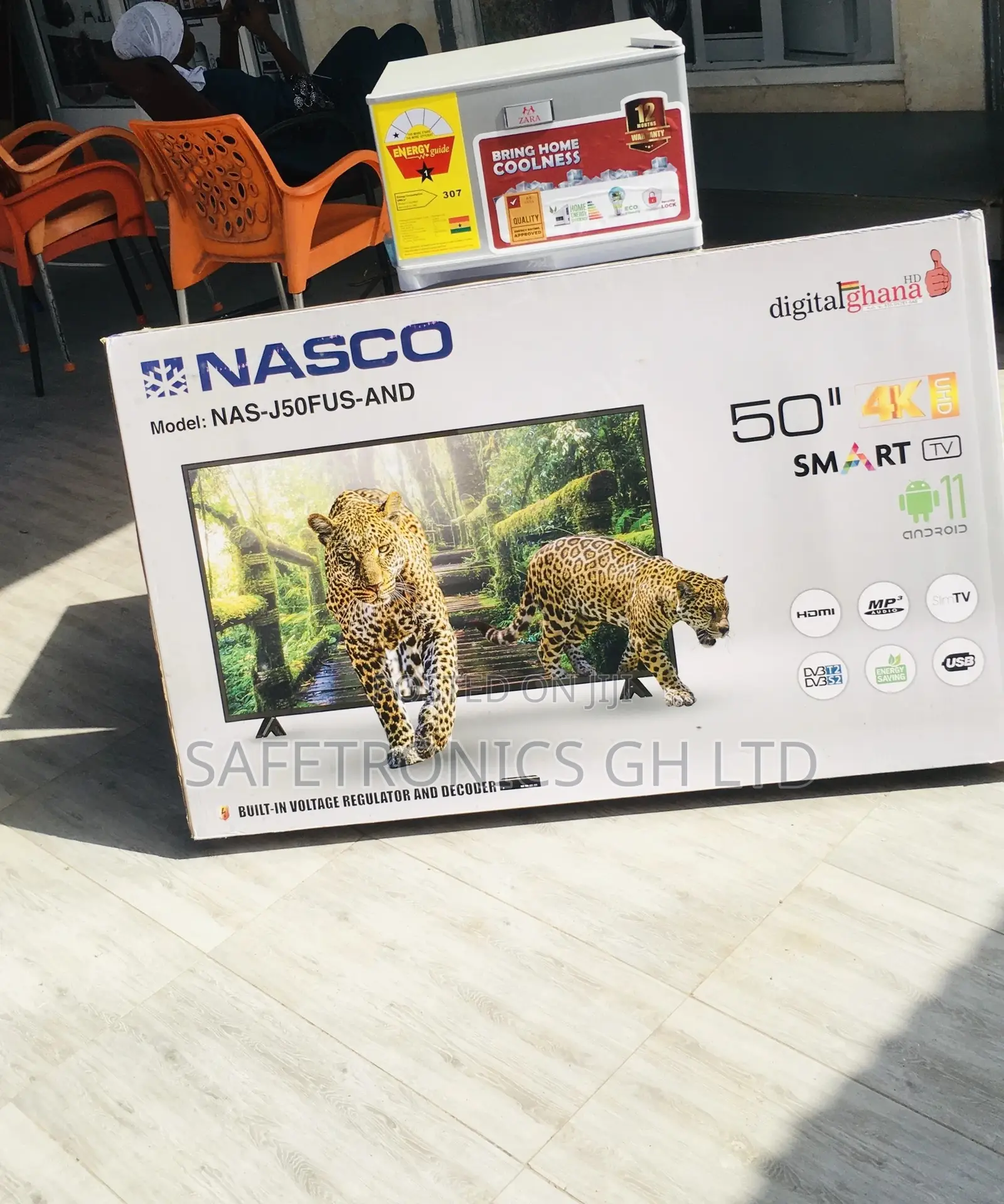 Nasco Smart LED Glossy Black 50 Inches Tv