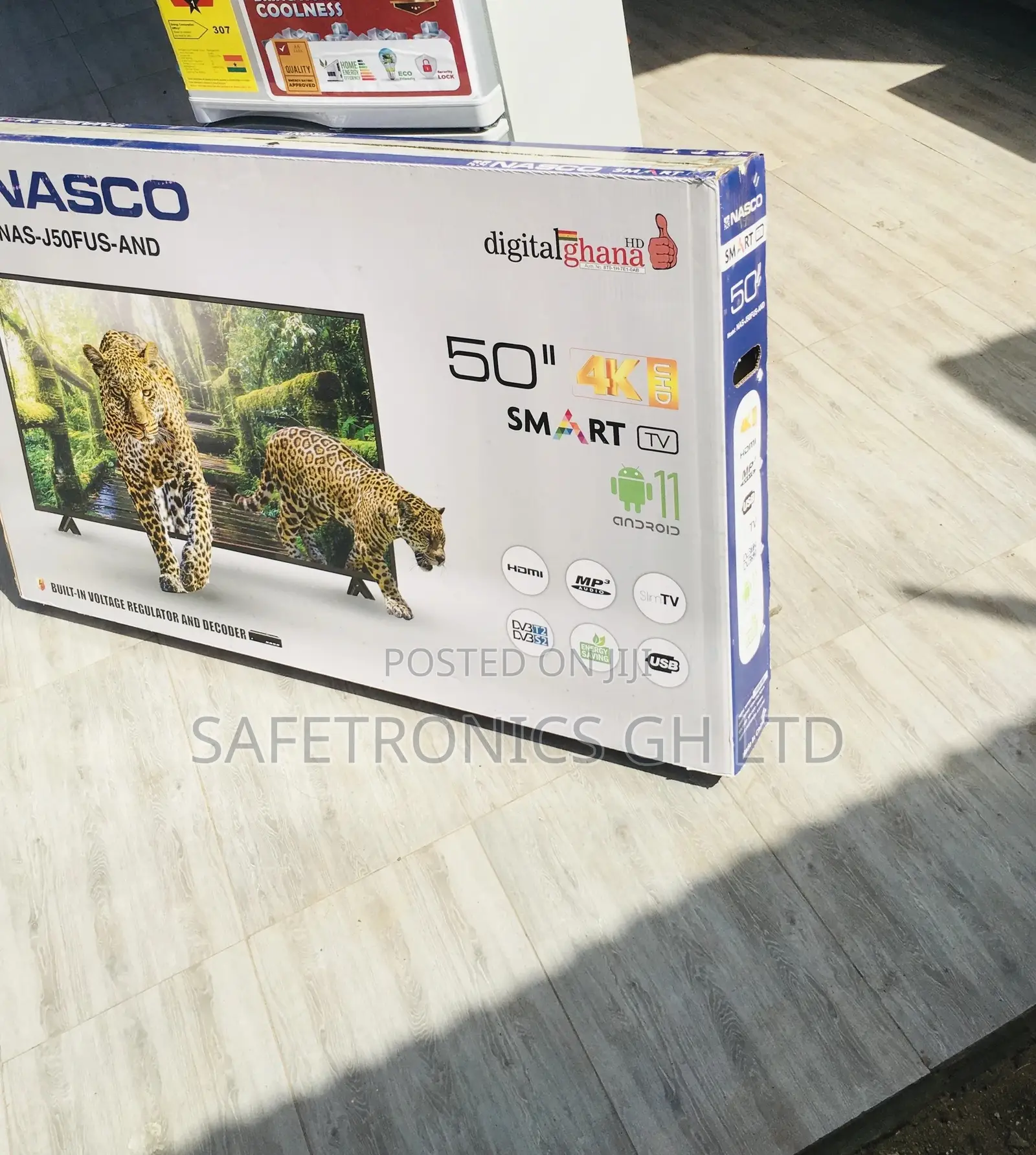 Nasco Smart LED Glossy Black 50 Inches Tv