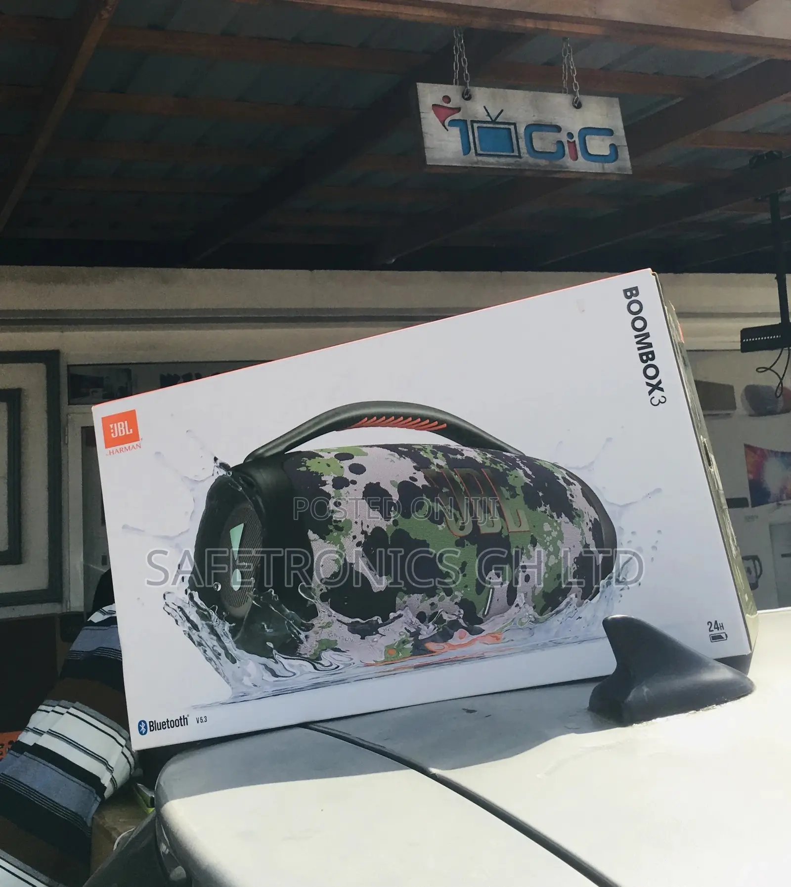 Electric Boombox3 Wireless JBL Black Bluetooth Speaker
