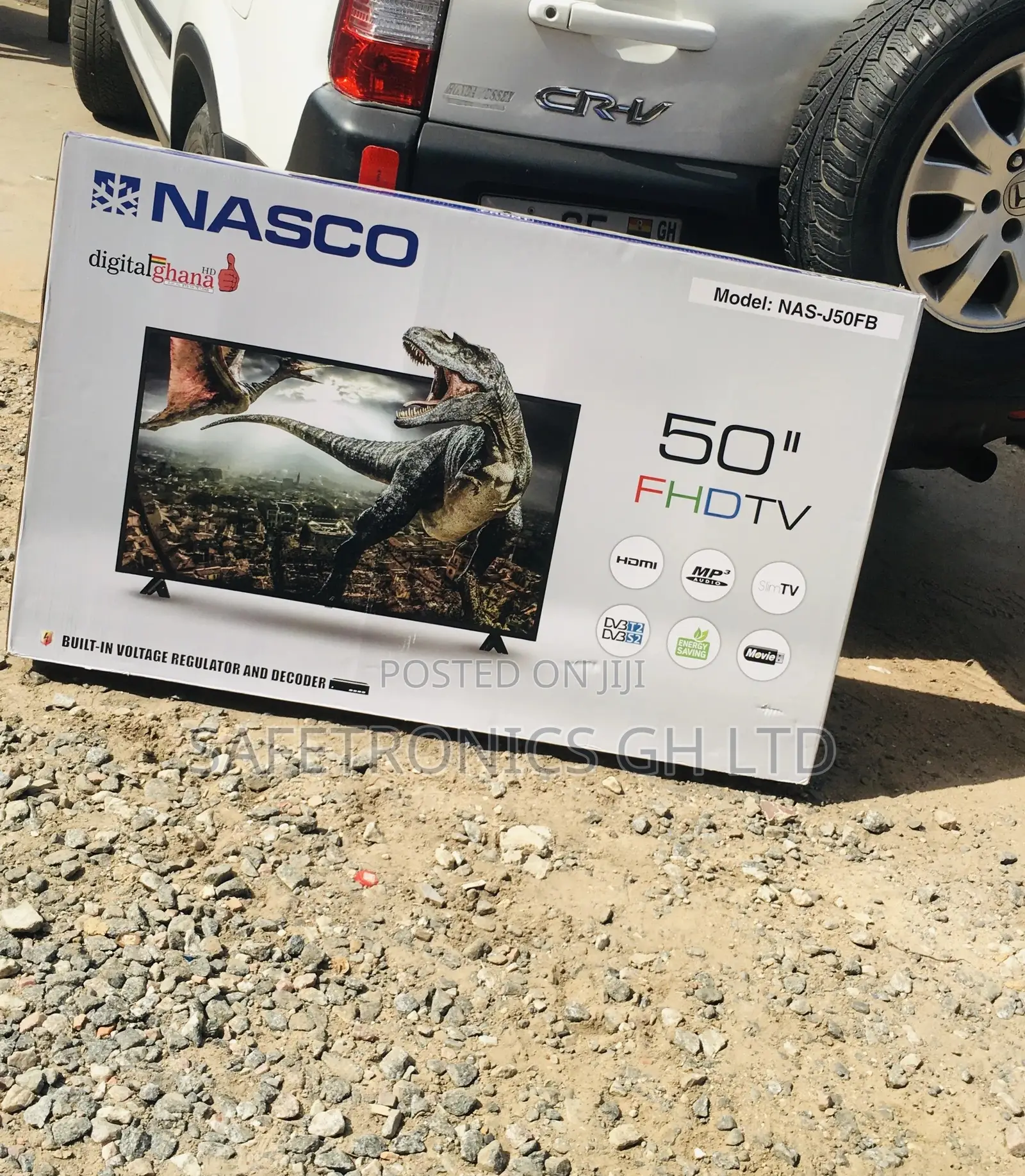50 Inches Glossy LED Black Nasco Tv
