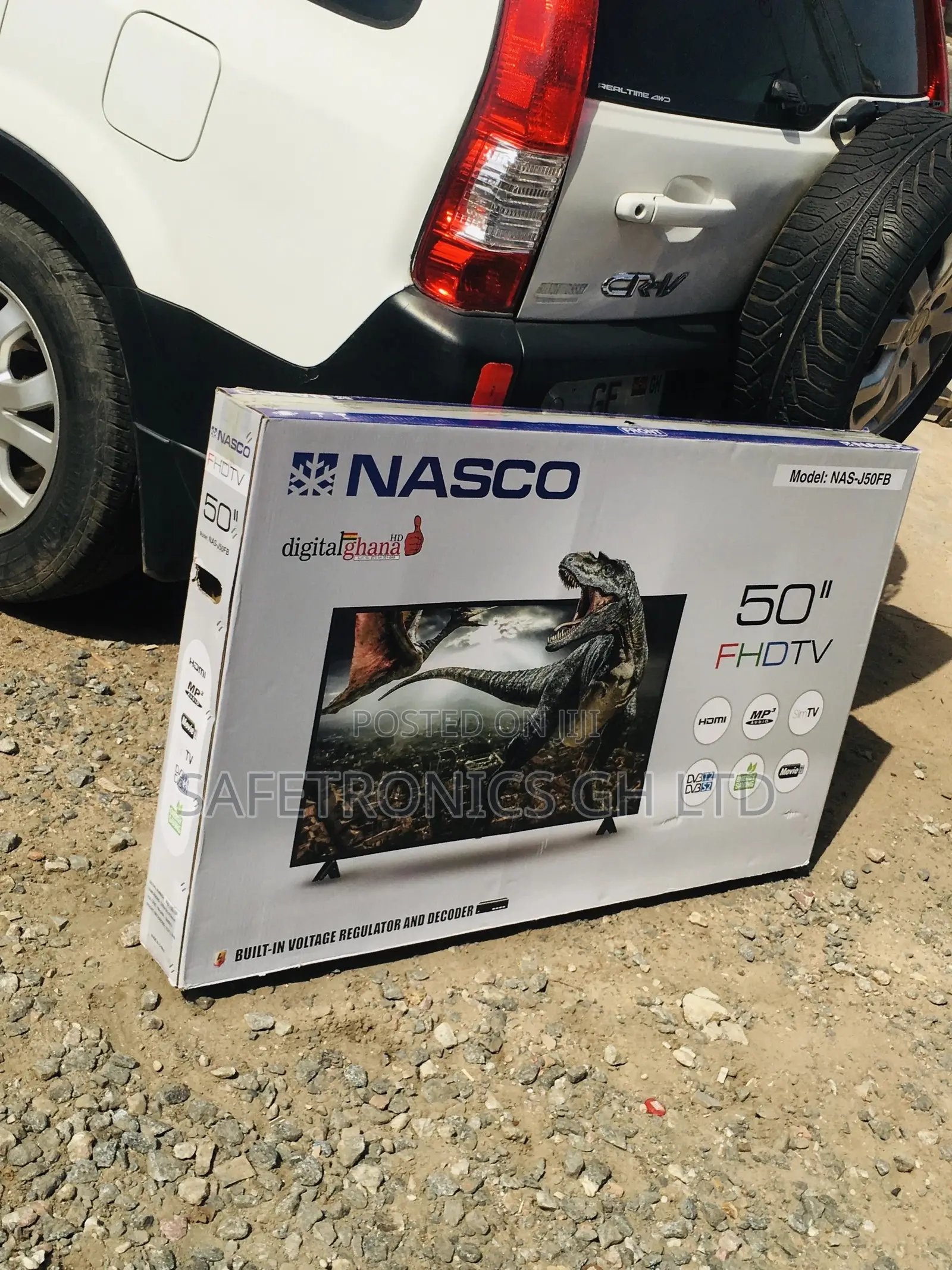 50 Inches Glossy LED Black Nasco Tv