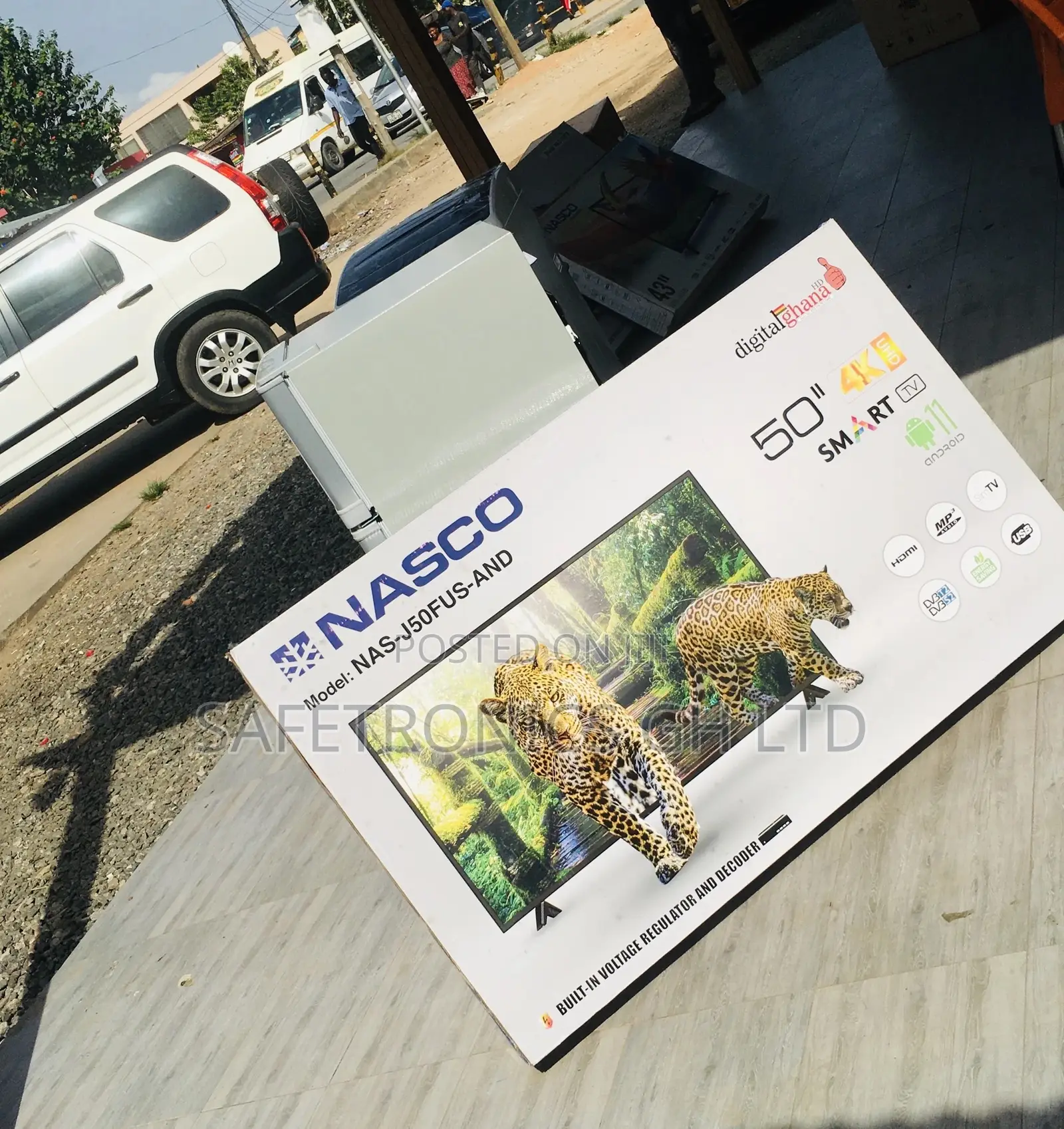 Smart Electric Glossy Black LED Nasco 50 Inches Tv