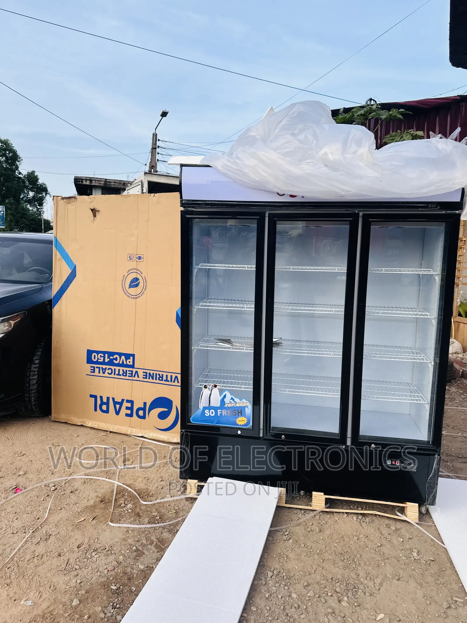 Newly Sealed Display Fridge Pearl PVC-150 3doors