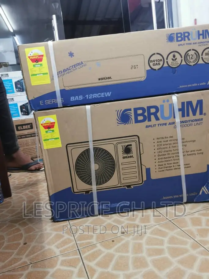 Bruhm 1.5 Hp Faster Cooling AC-R410 Gas–2 Star AC-12RCEW