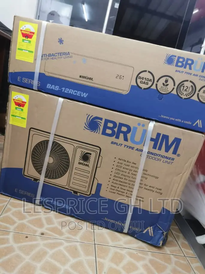 Promotion Bruhm 1.5 Hp AC-R410 Gas–2 Star AC-12RCEW