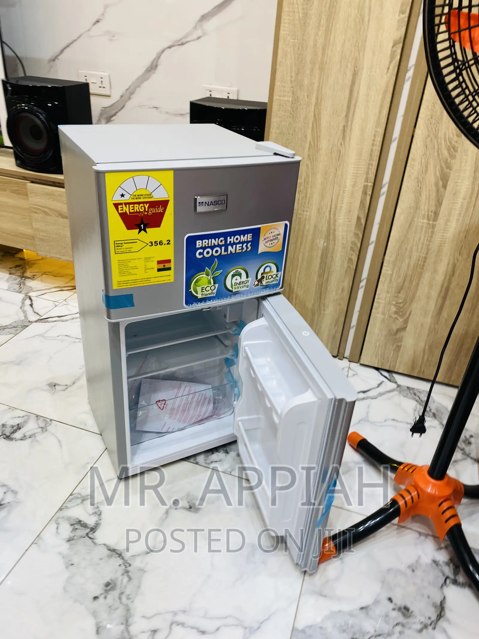 Brand New Nasco Nasf2-120 2 Door Table Top Fridge.