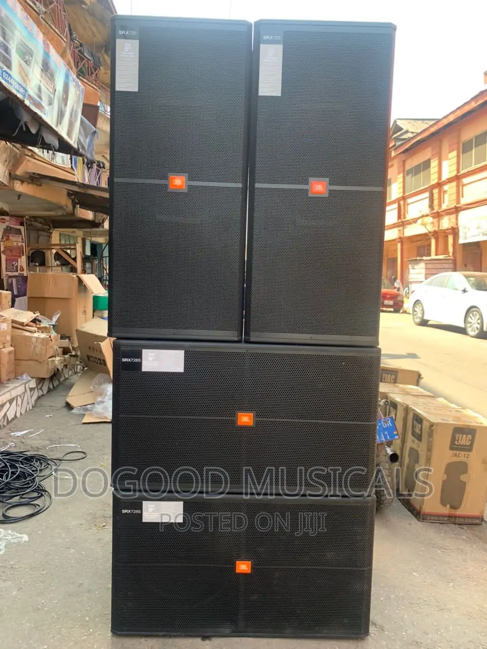 JBL Speakers Set As Seen