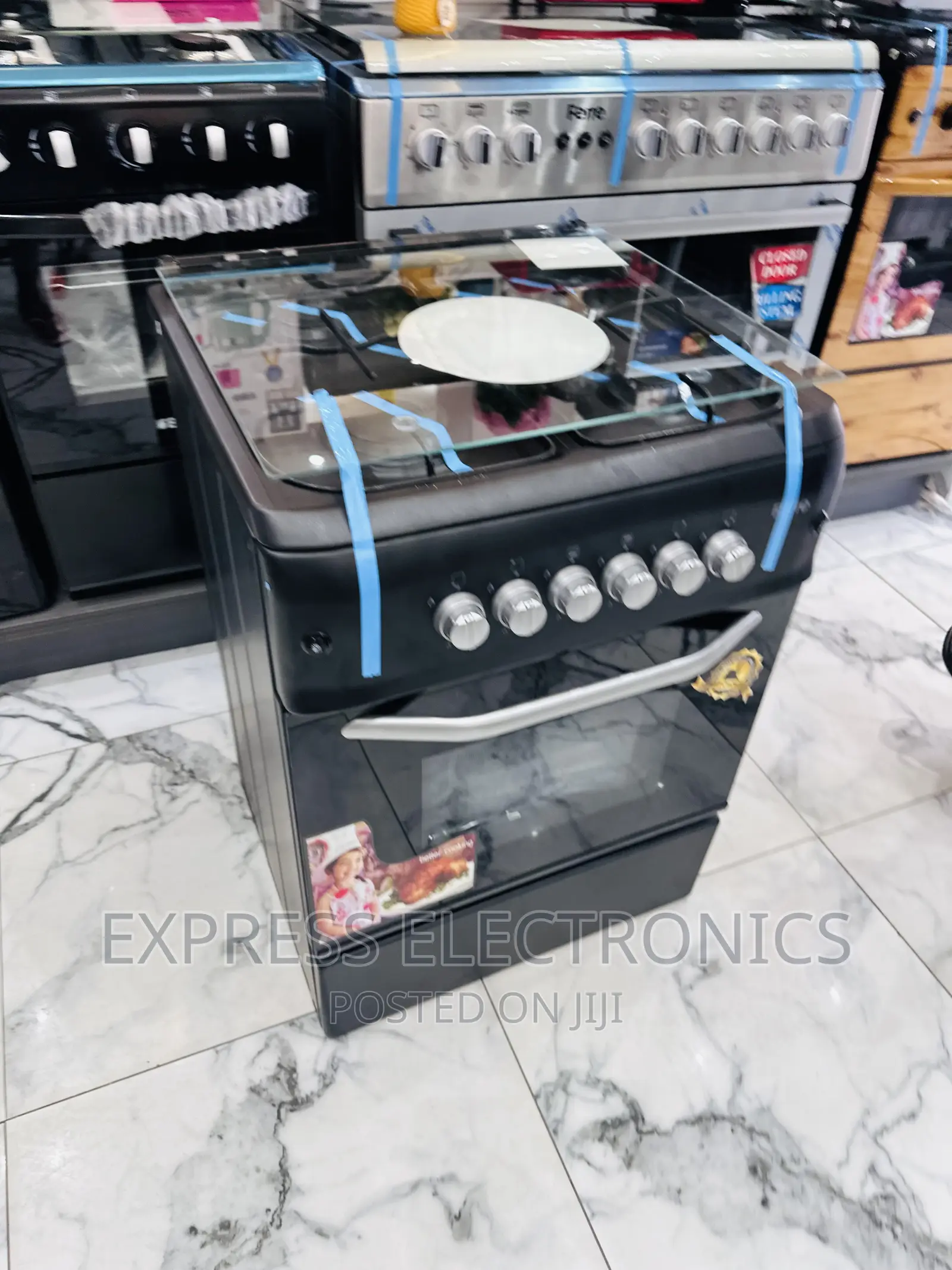 Furnace Gas Cooker Oven Grill Black 50/55 4burner