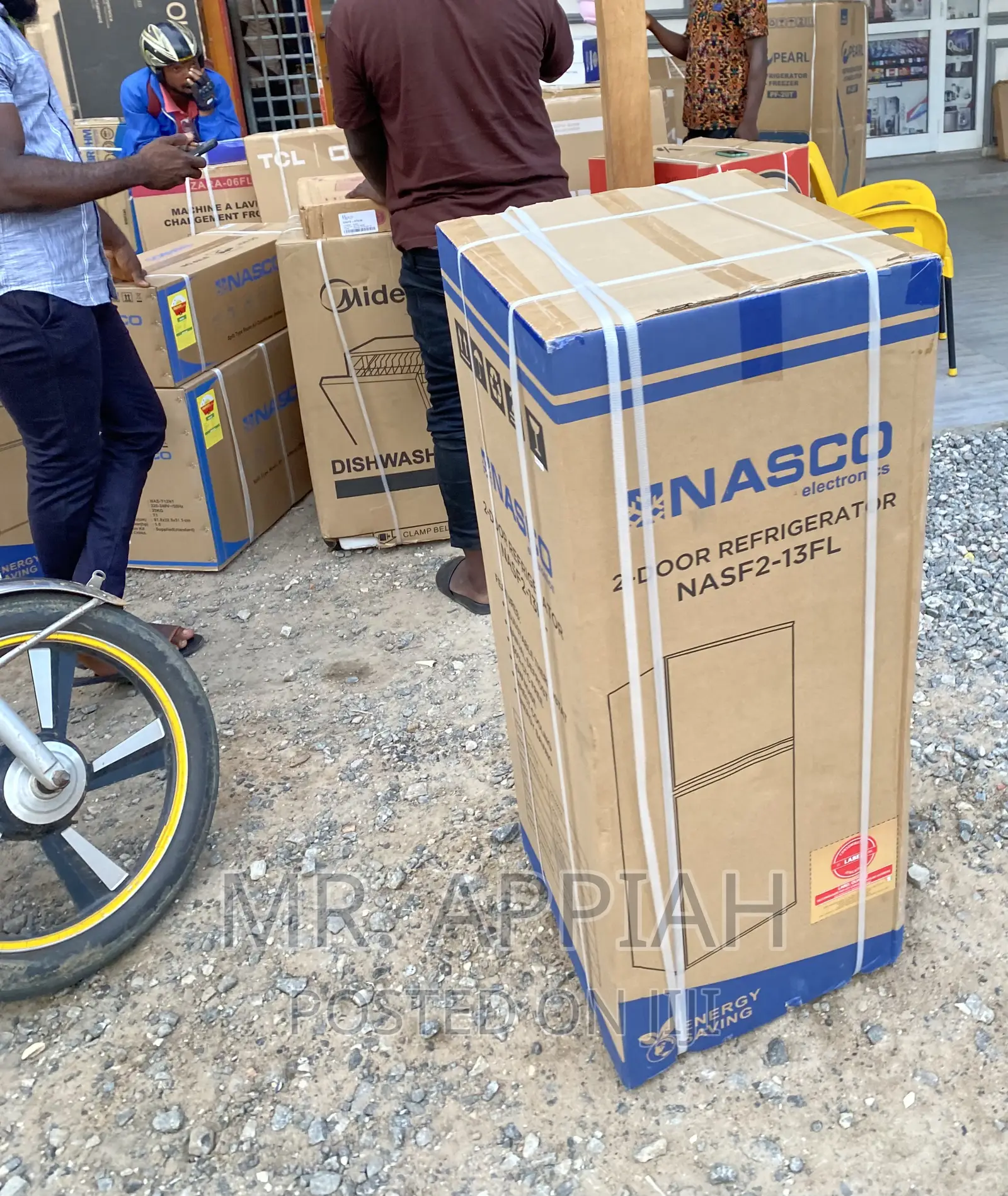 Long Lasting Nasco Nasf2-13 Double Door Electric Fridge.