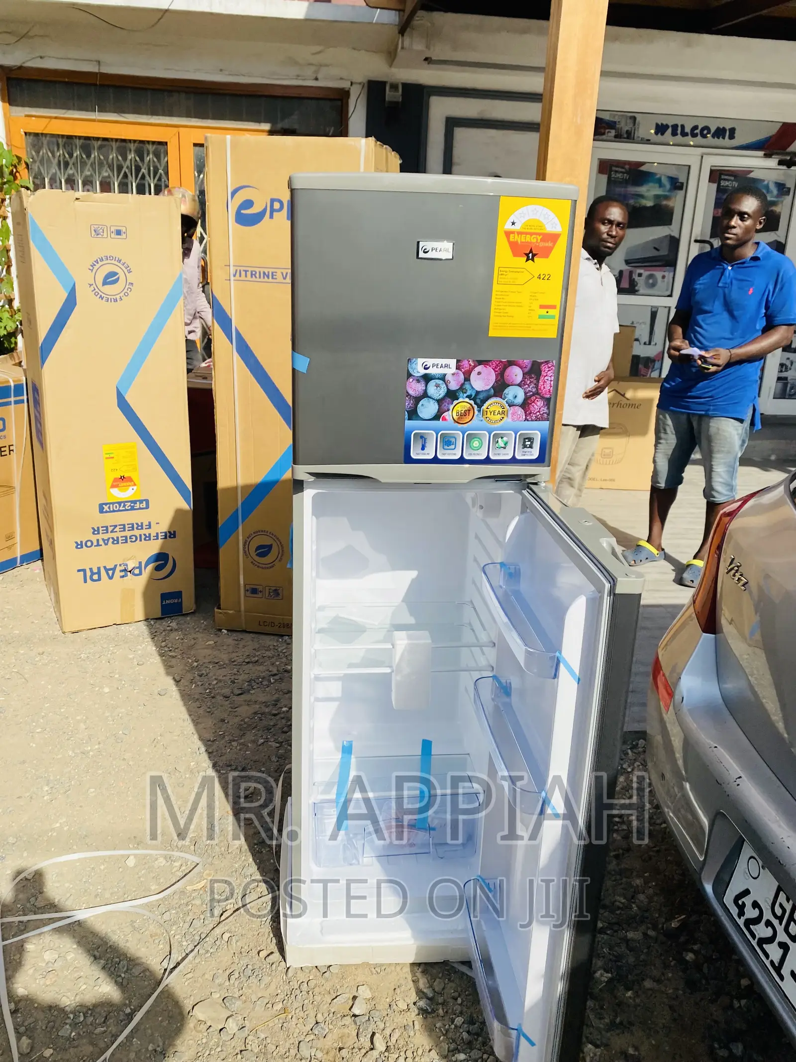 High Quality Pearl Pf-270ix 2 Door Electric Refrigerator.