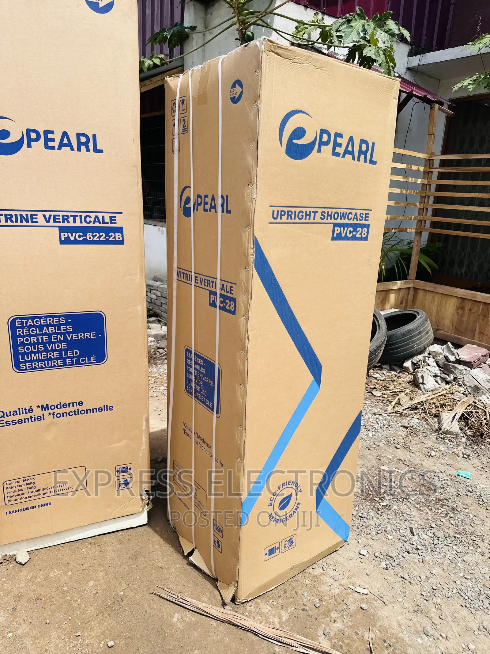 See-Through Inside LED Lamp Display Fridge Pearl PVC-28