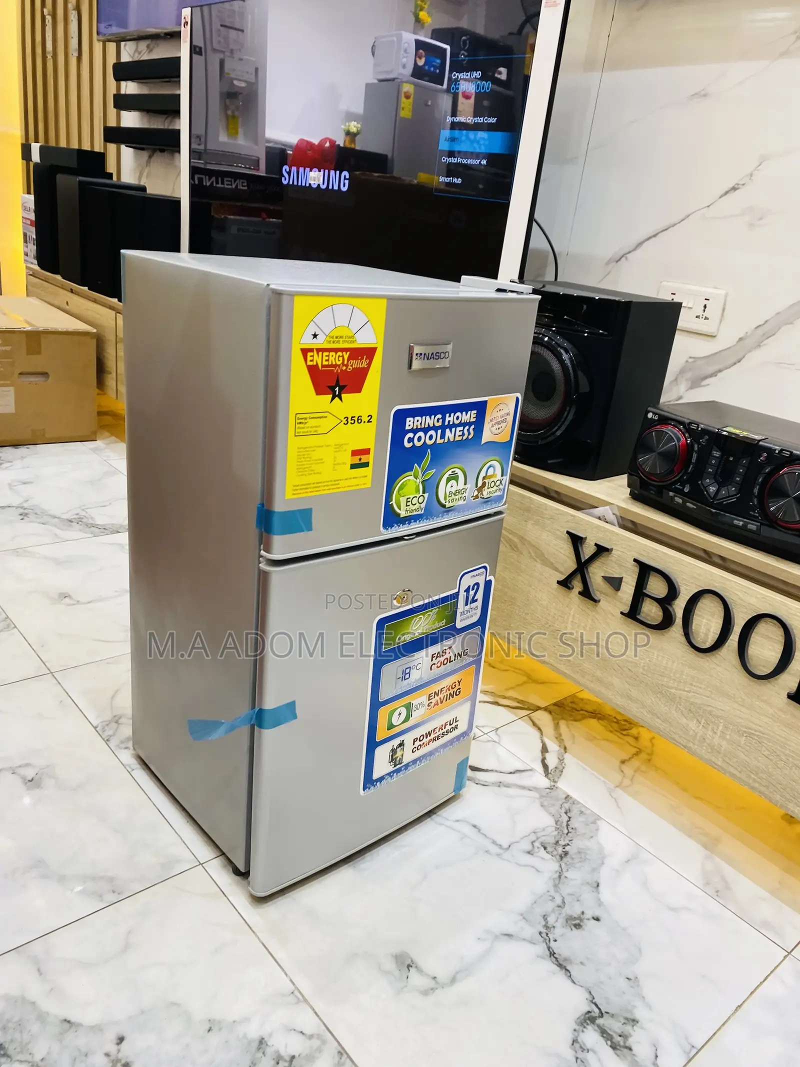 Brand New Nasco Nasf2-13 2 Door Table Top Fridge 