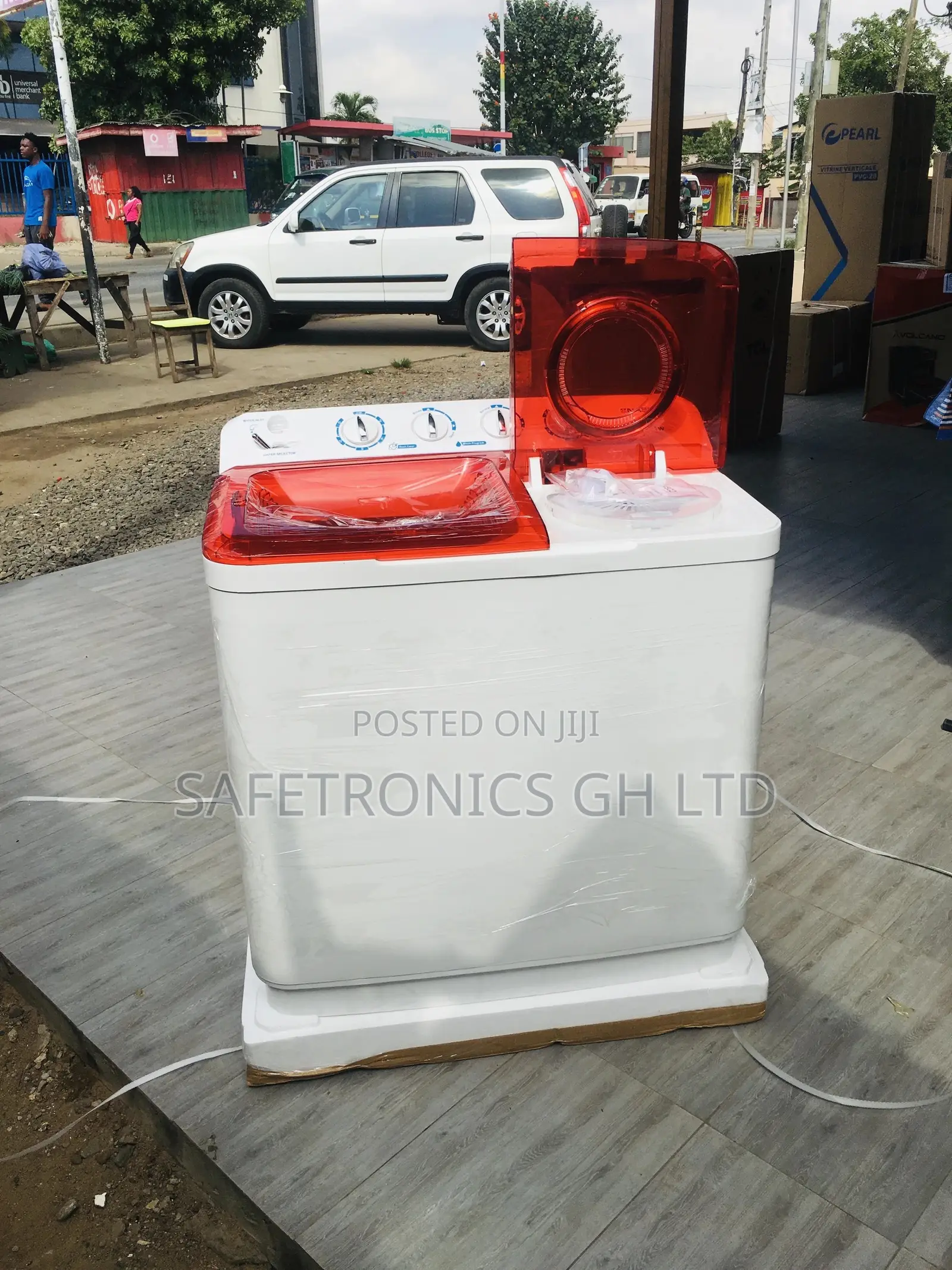Red/White Topload Washingmachine 11KG Semiautomatic Nasco
