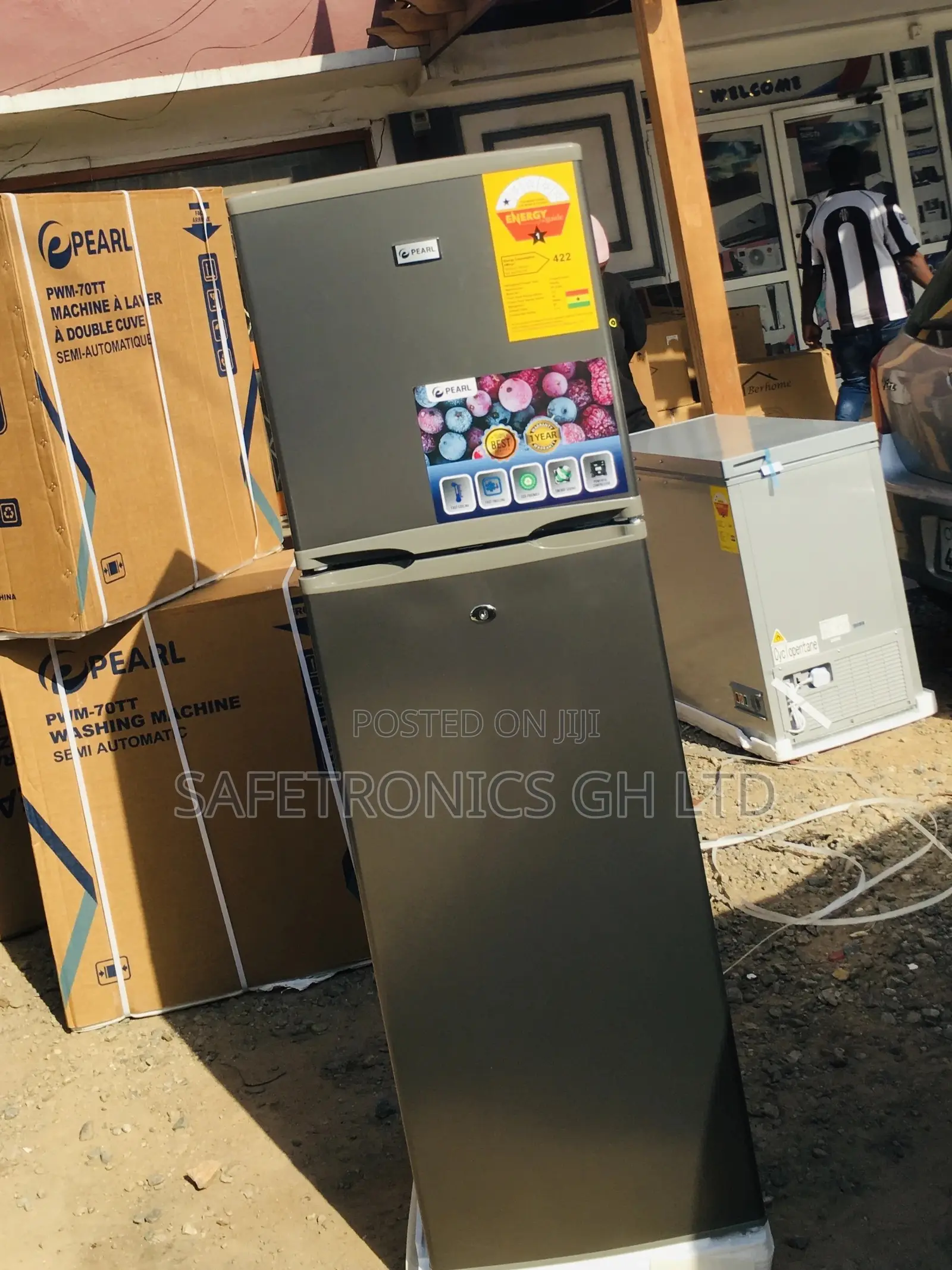 Doubledoor Sliver Topfreezer PF-270IX 166 Liters Fridge