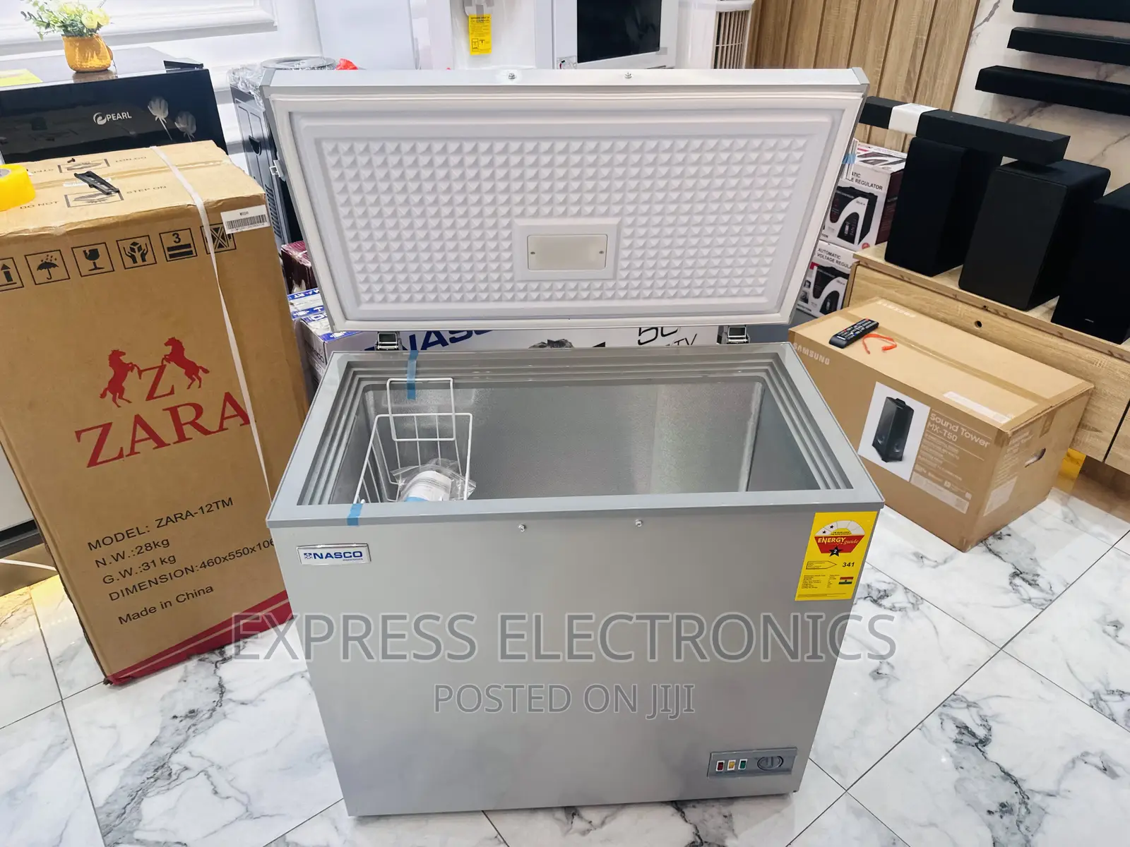 The Latest Eco Friendly Chest Freezer 200L Nasco Grey