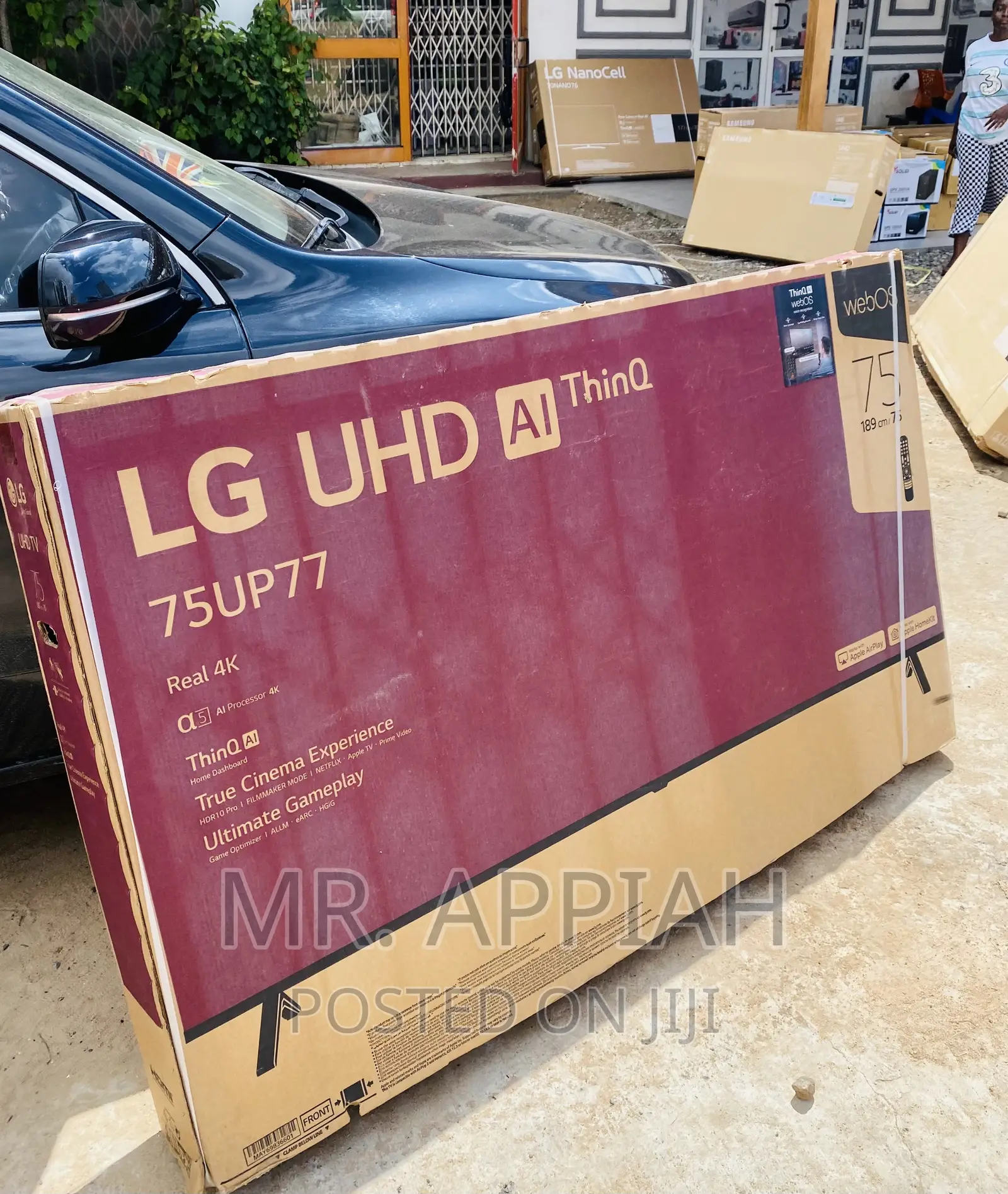 Latest and Durable LG 75up7750 75” Uhd Smart Tv(Black).