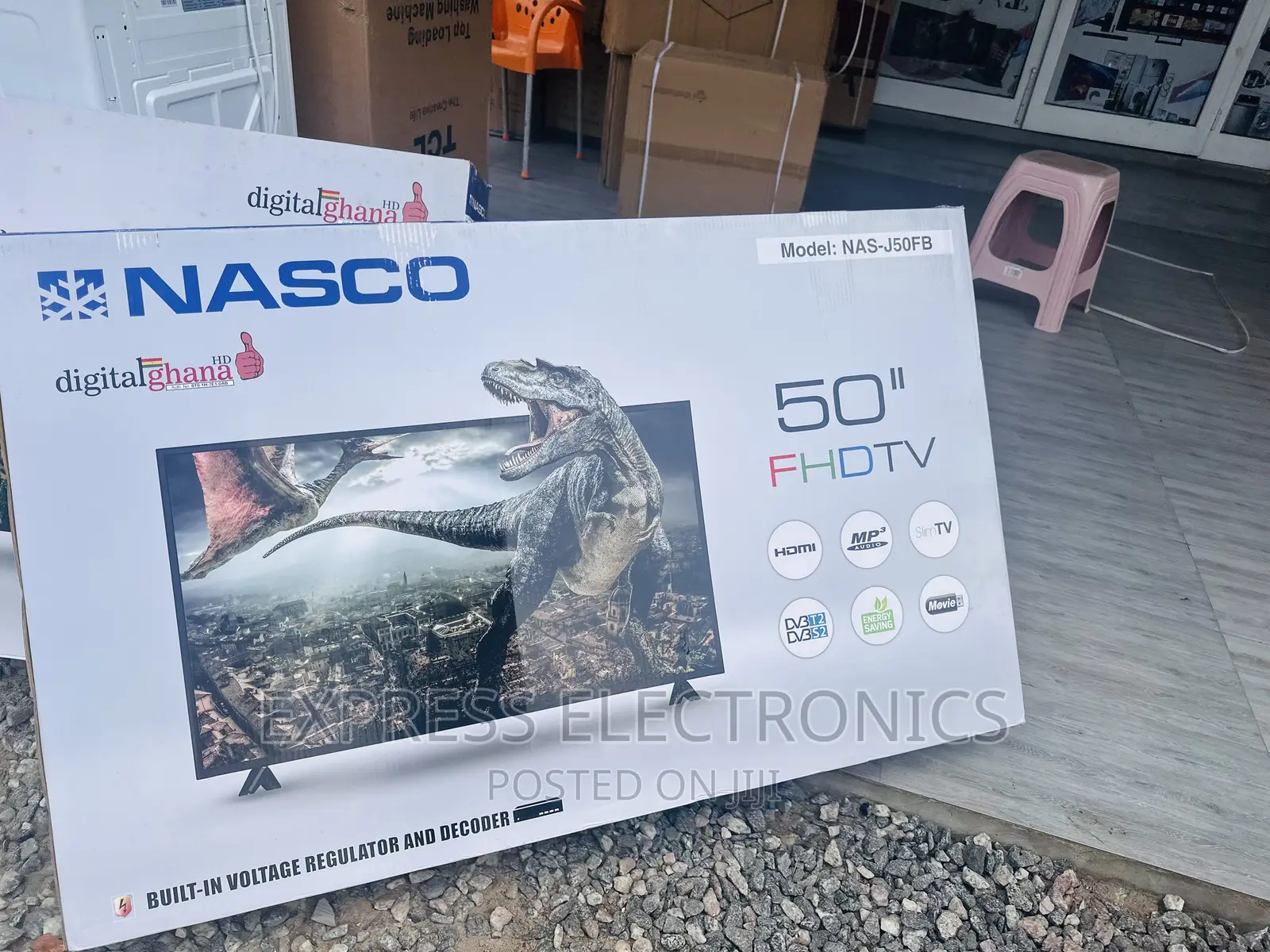 Slim FHD Satellite Digital 50”Nasco Tv 
