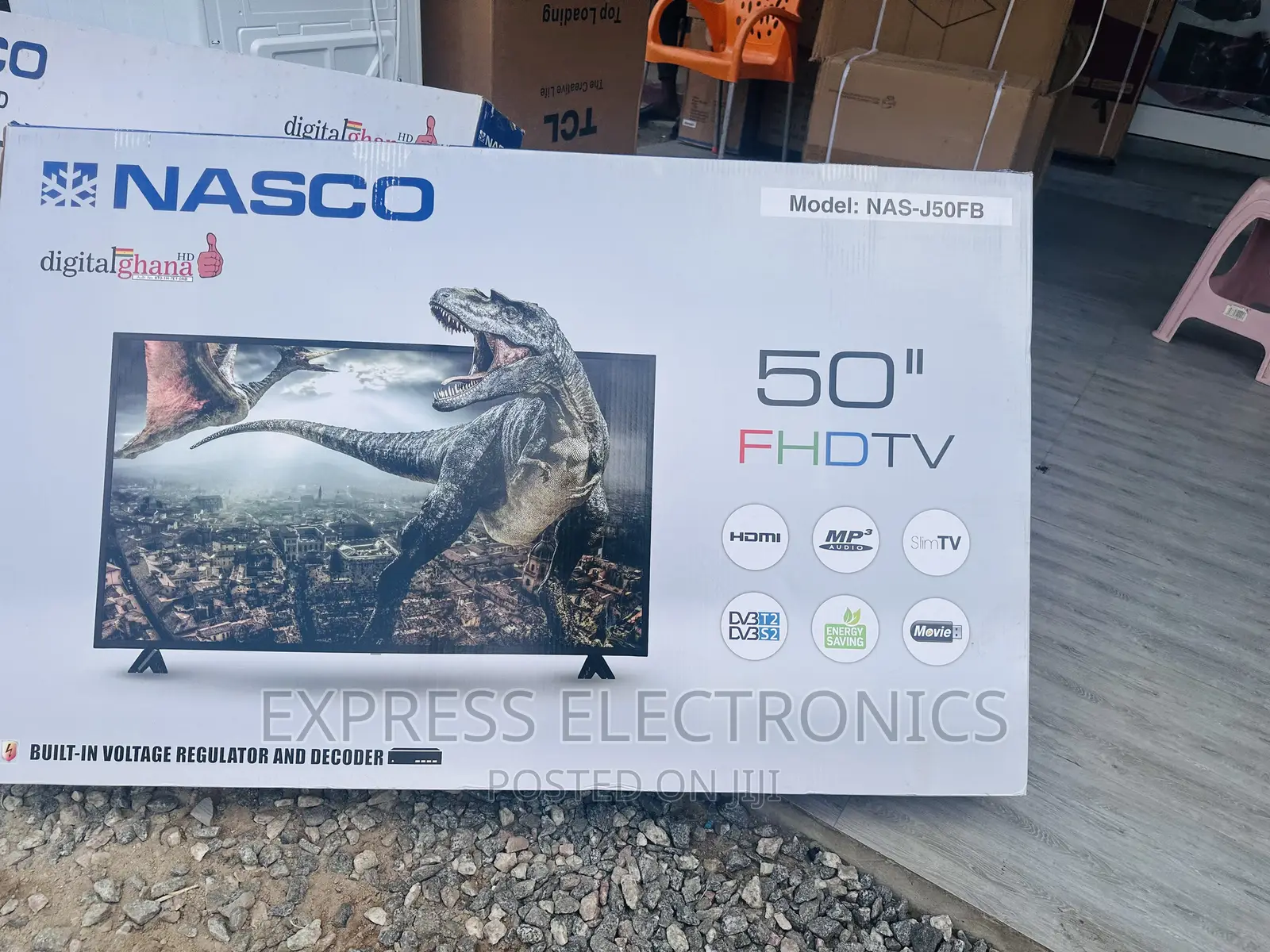 Glossy Sleek Slim FHD Satellite Nasco 50”