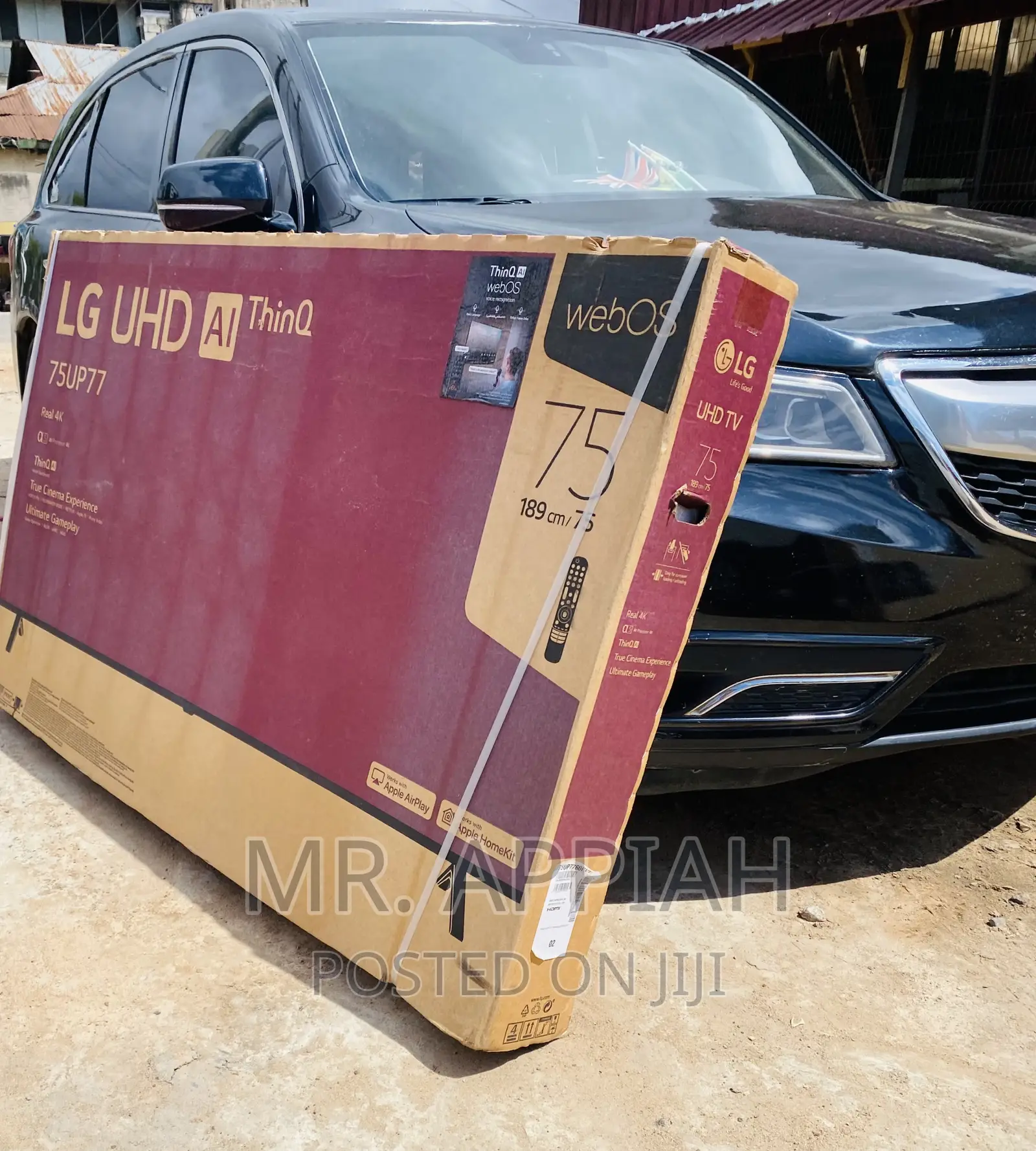 Sealed in Box LG 75up7750 75” Real Uhd Tv(Black).