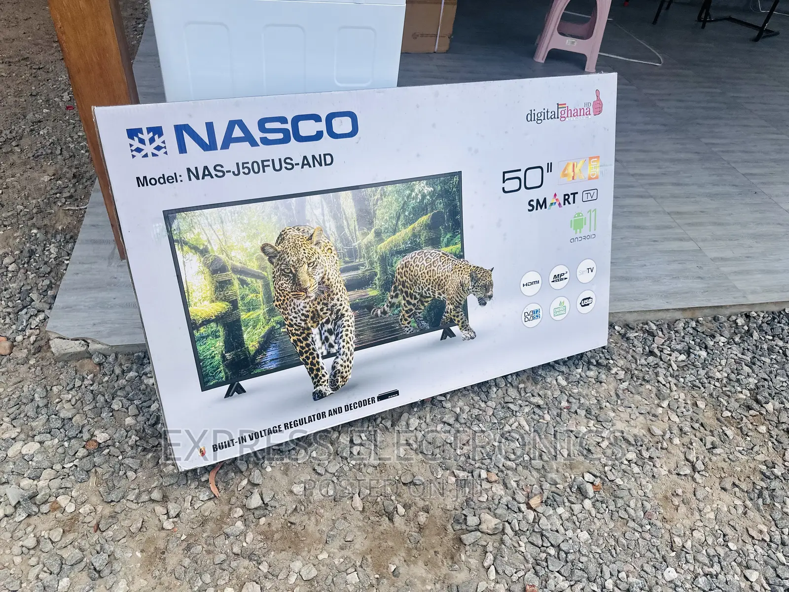 Sleek Authentic New Slim UHD Smart 50”Nasco