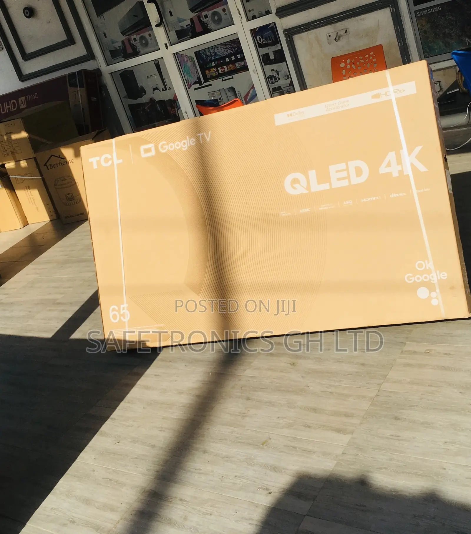 Smart TCL C645 UHD 65 Inches Glossy QLED Black Tv