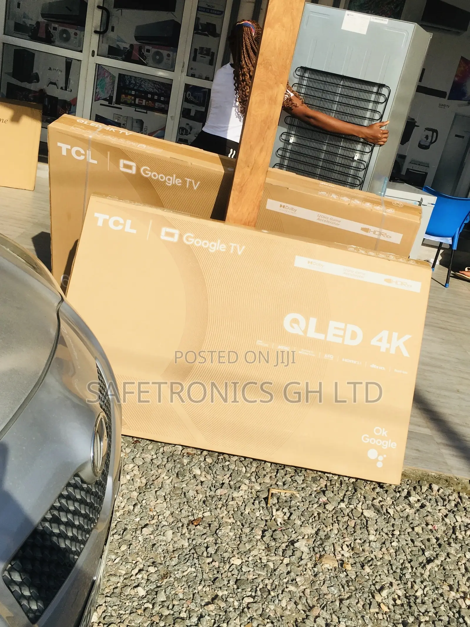 Glossy QLED TCL C645 TCL 55 Inches Smart UHD Black Tv