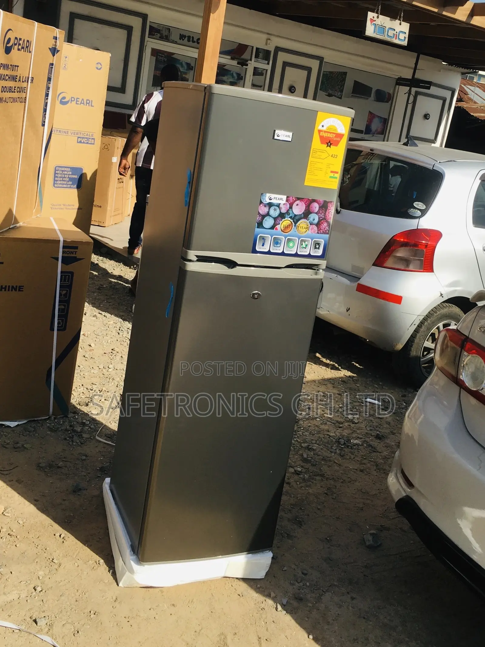 PF-270IX Doubledoor 166 Liters Topfreezer Pearl Fridge 