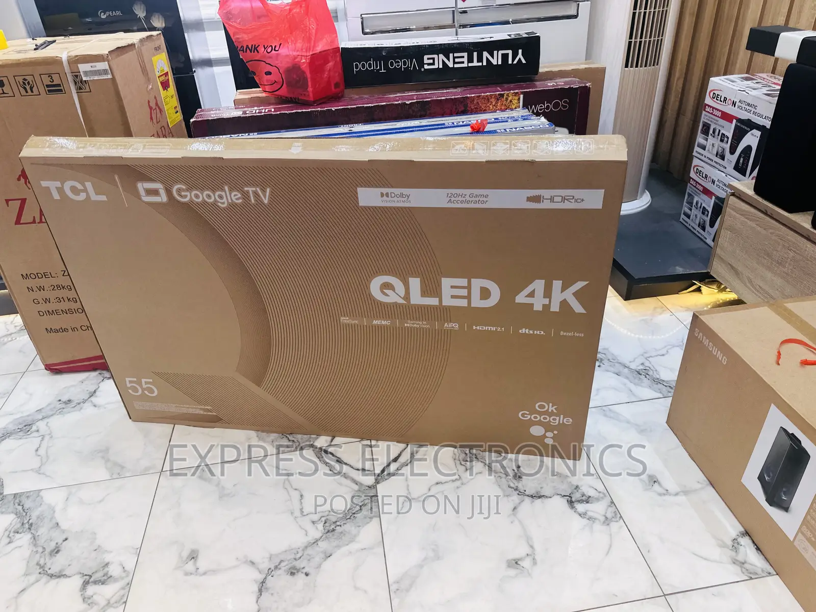 Eco Mode QLED UHD Smart Android TCL 55”C645 Tv 