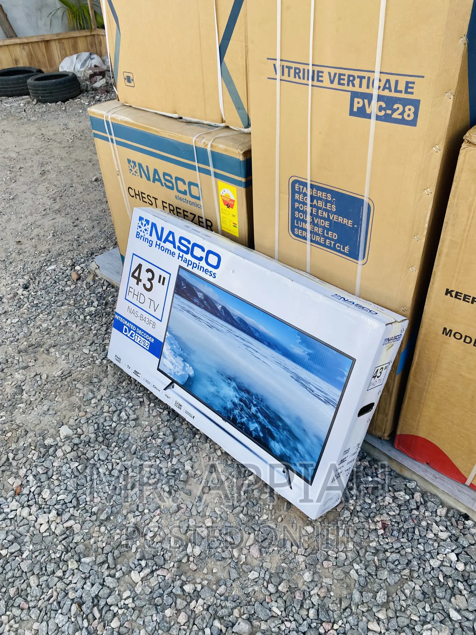 Nasco 43 Inch Digital Satellite Electric Led Tv(Black).