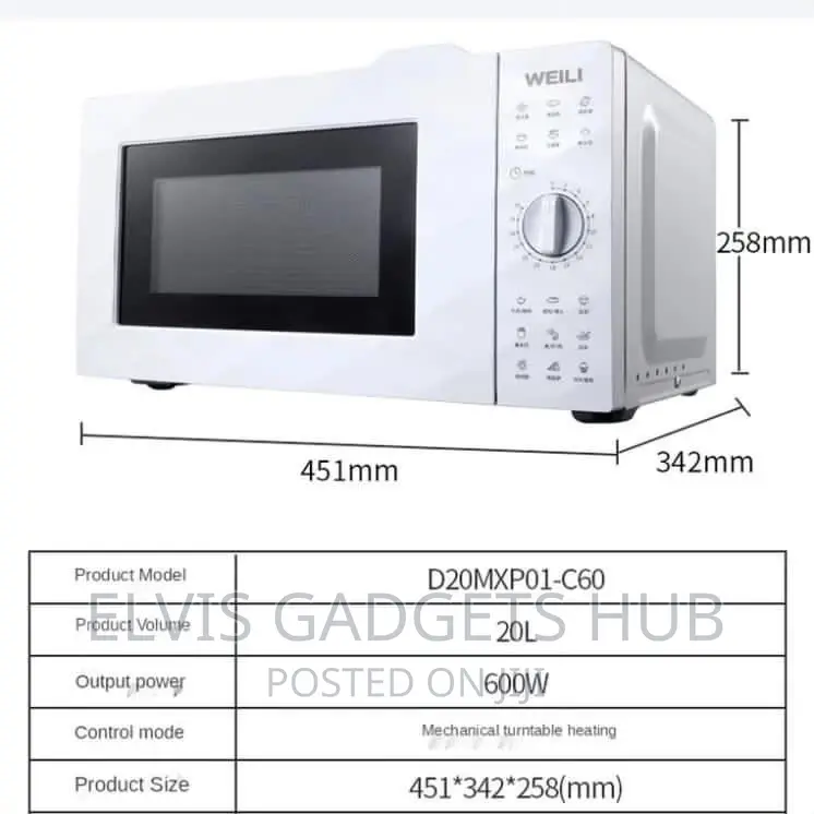 Weili 20l Microwave Oven
