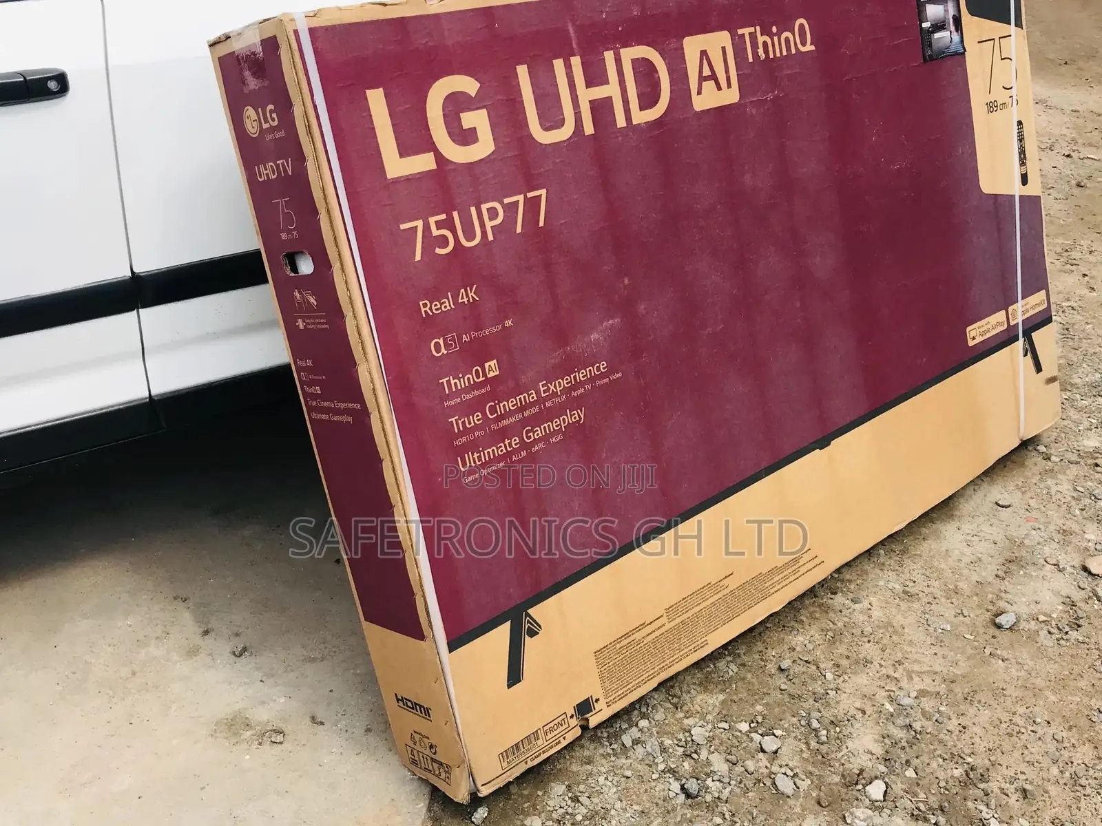 LG Smart UHD Black 75 Inches Glossy LED Electric UP77 Tv