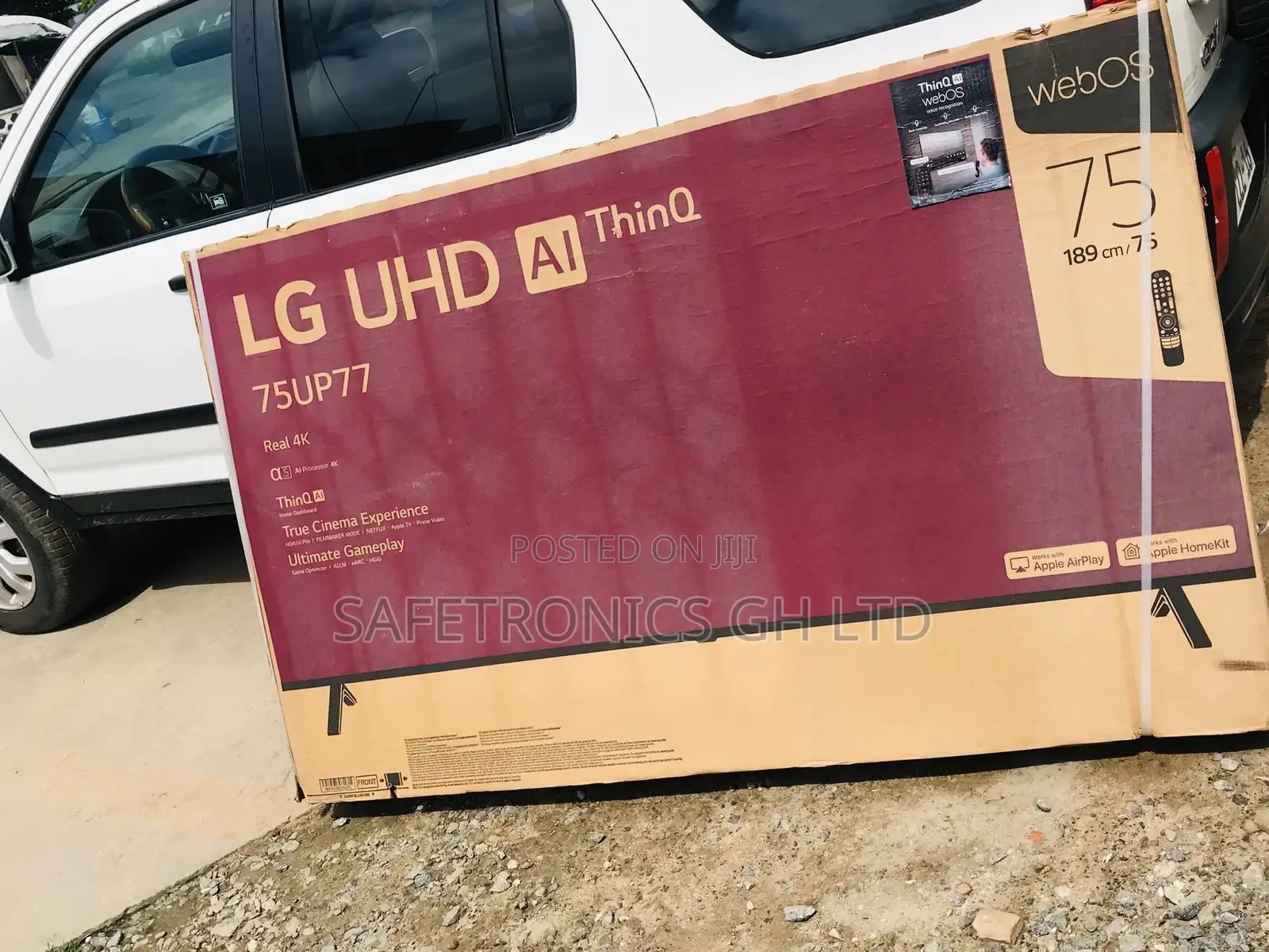 LG Smart UHD Black 75 Inches Glossy LED Electric UP77 Tv