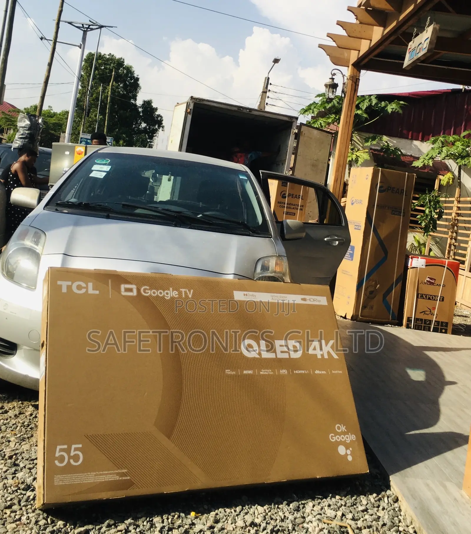 Glossy Qled Smart TCL UHD 55 Inches C645 HDR Black Tv
