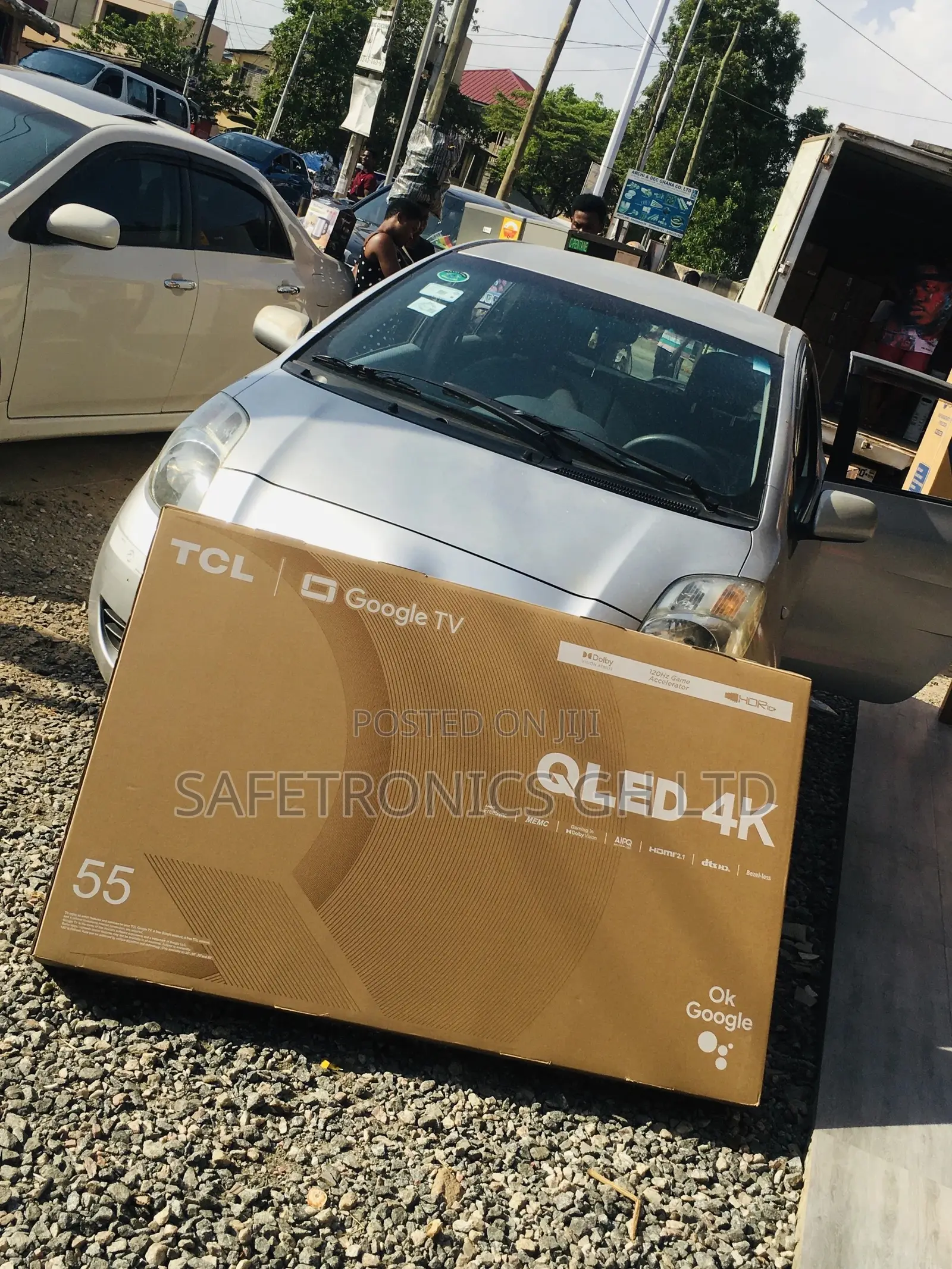 Glossy Qled Smart TCL UHD 55 Inches C645 HDR Black Tv