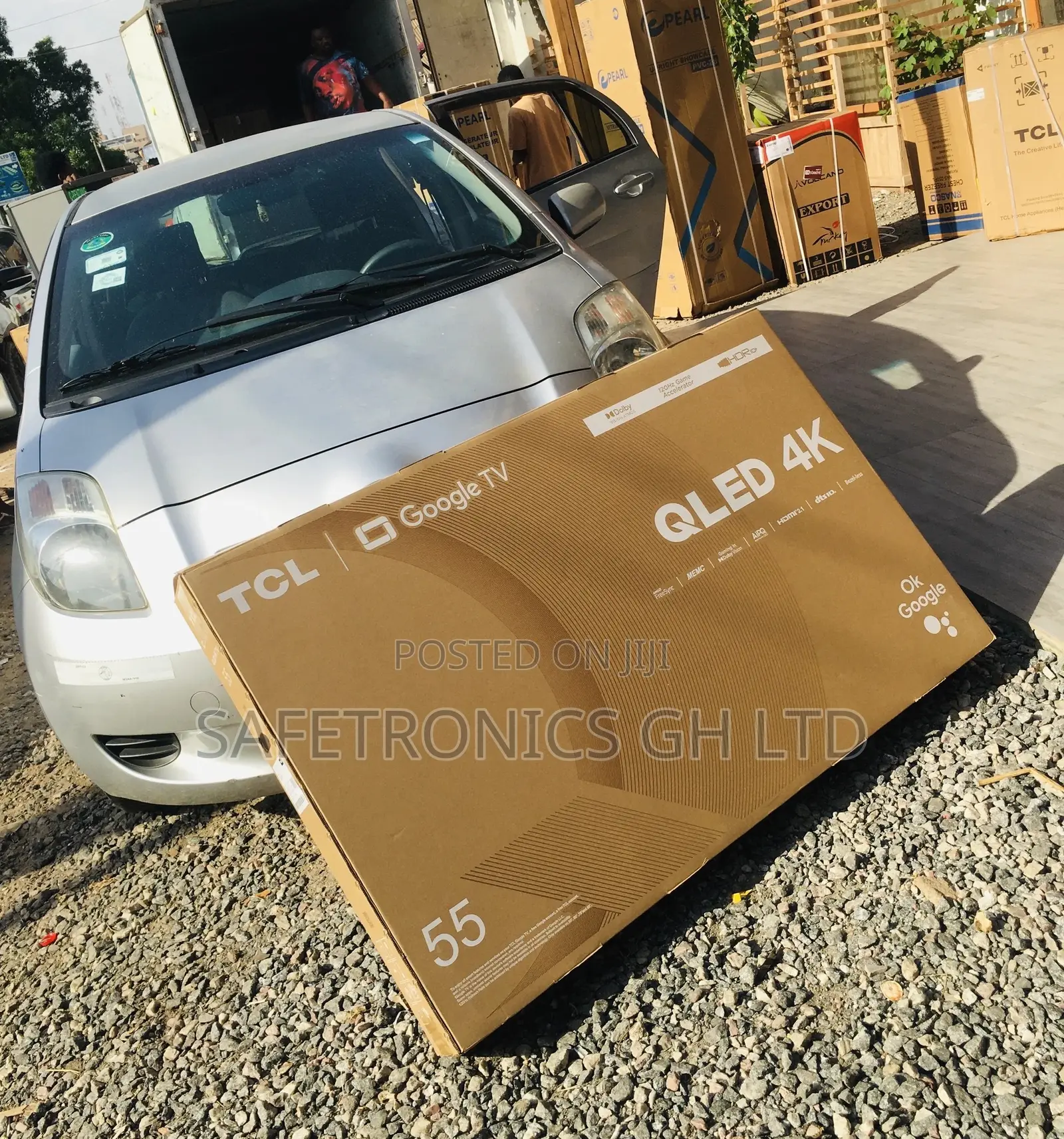 Glossy Qled TCL 55 Inches HDR C645 Smart UHD Black Tv