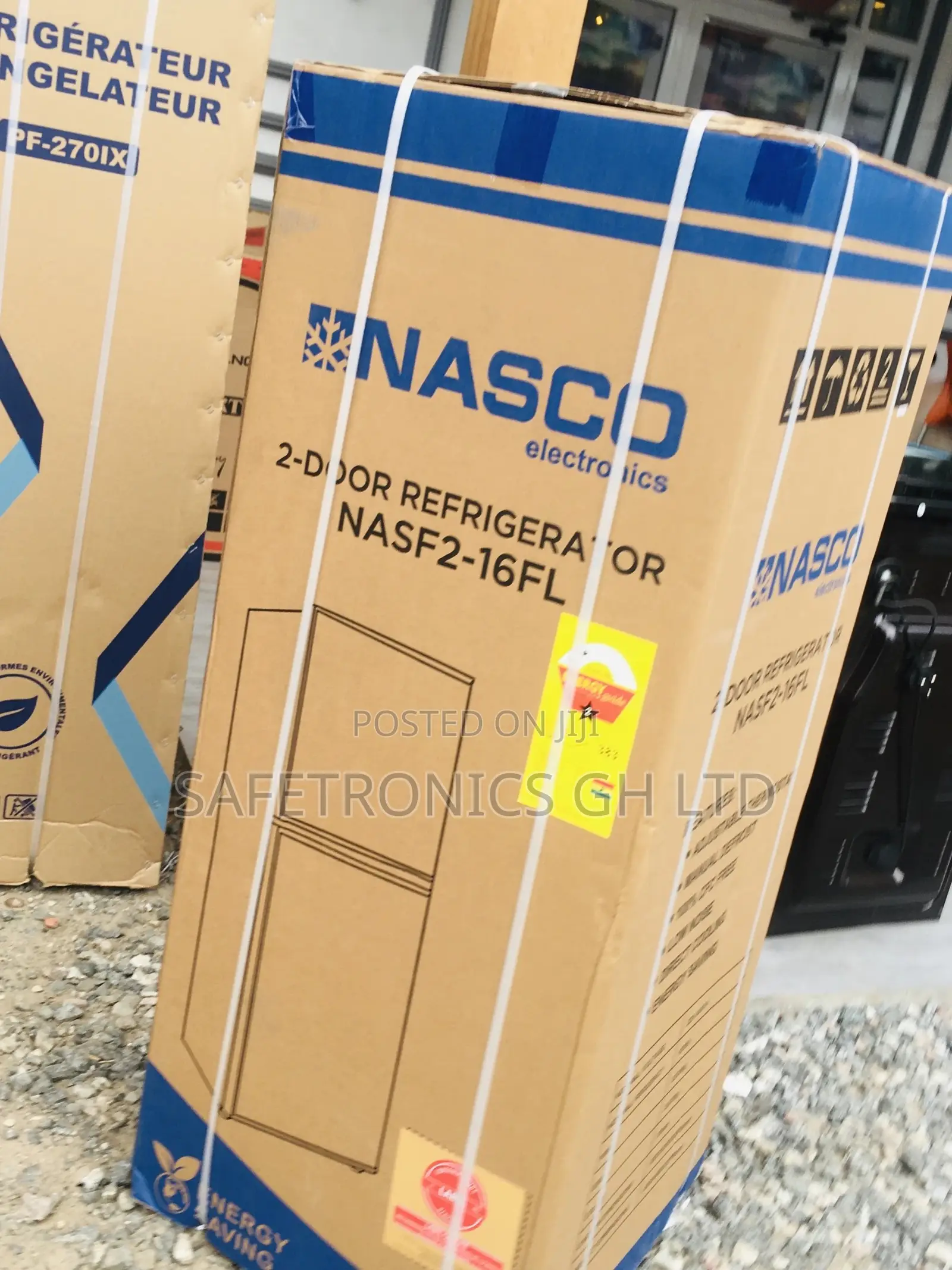 Nasf2-16fl Doubledoor Topfreezer Gray Nasco Fridge