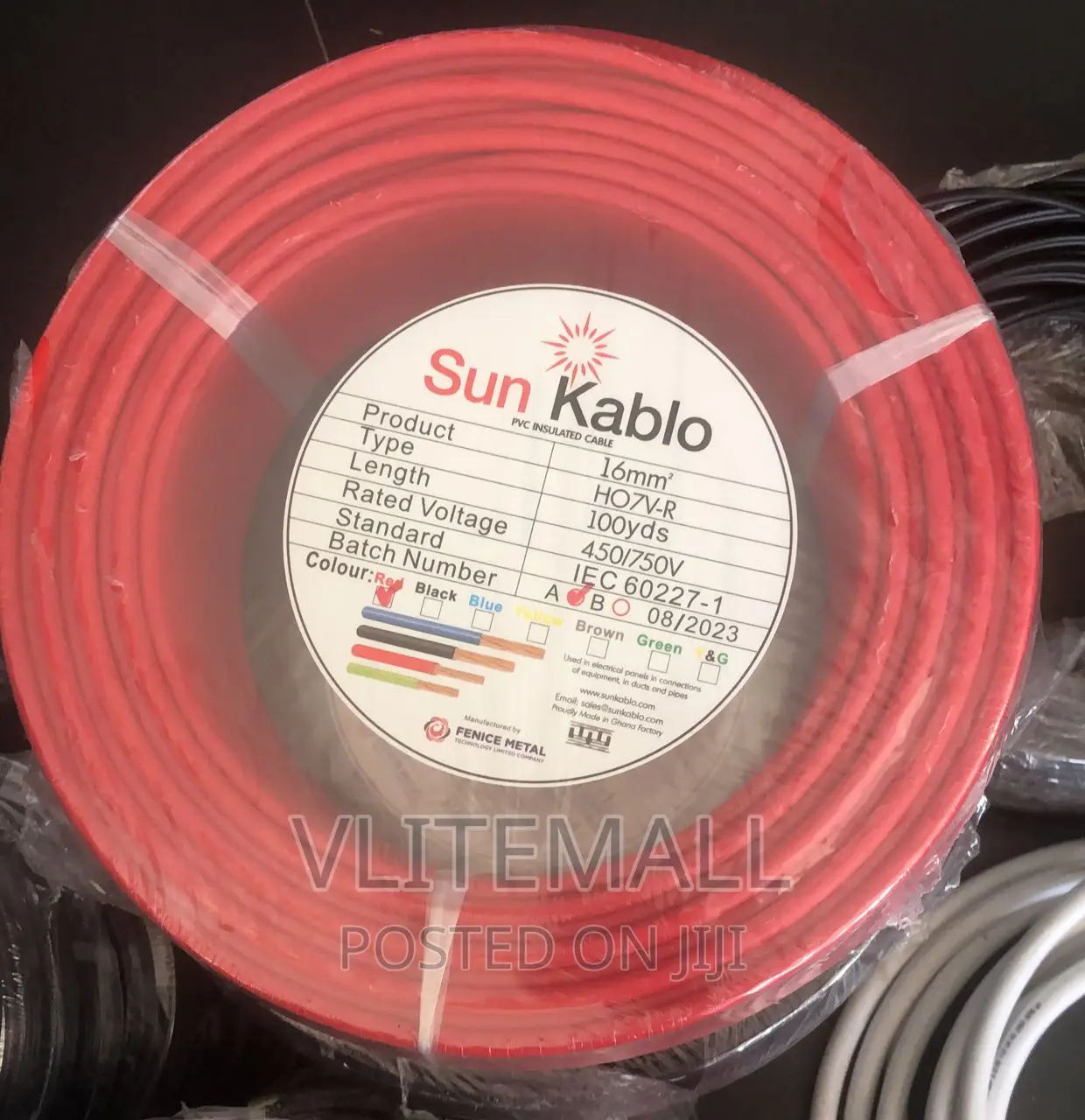 16mm Sun Kablo Cable Metal