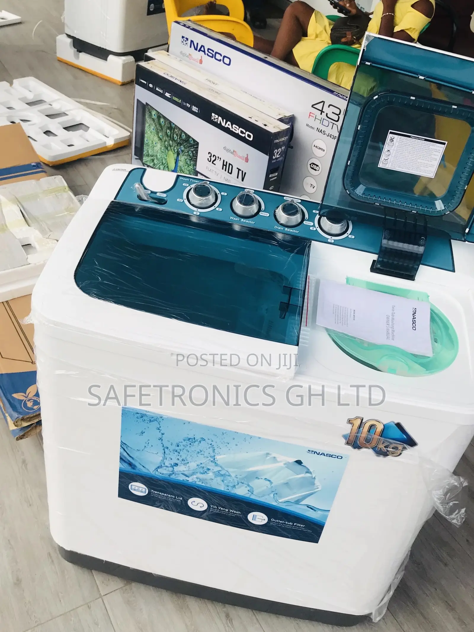 Semiautomatic Lastest Washingmachine Nasco 10kg Topload