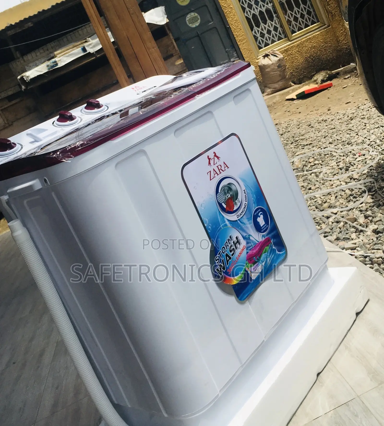  Topload Semiautomatic Zara 5kg Washingmachine Red/White