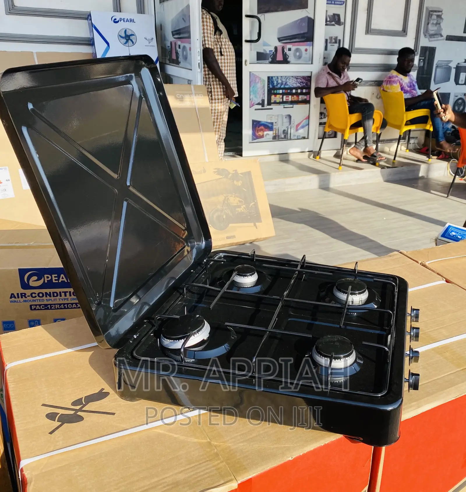 Call or Text Us for Yucel Table Top 4 Gas Stove(Black).