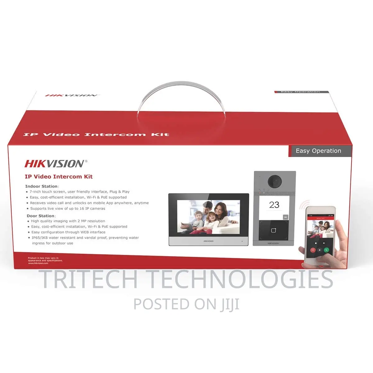 Hikvision Ds-Kis604-P(C) IP Video Intercom KIT With RF Card