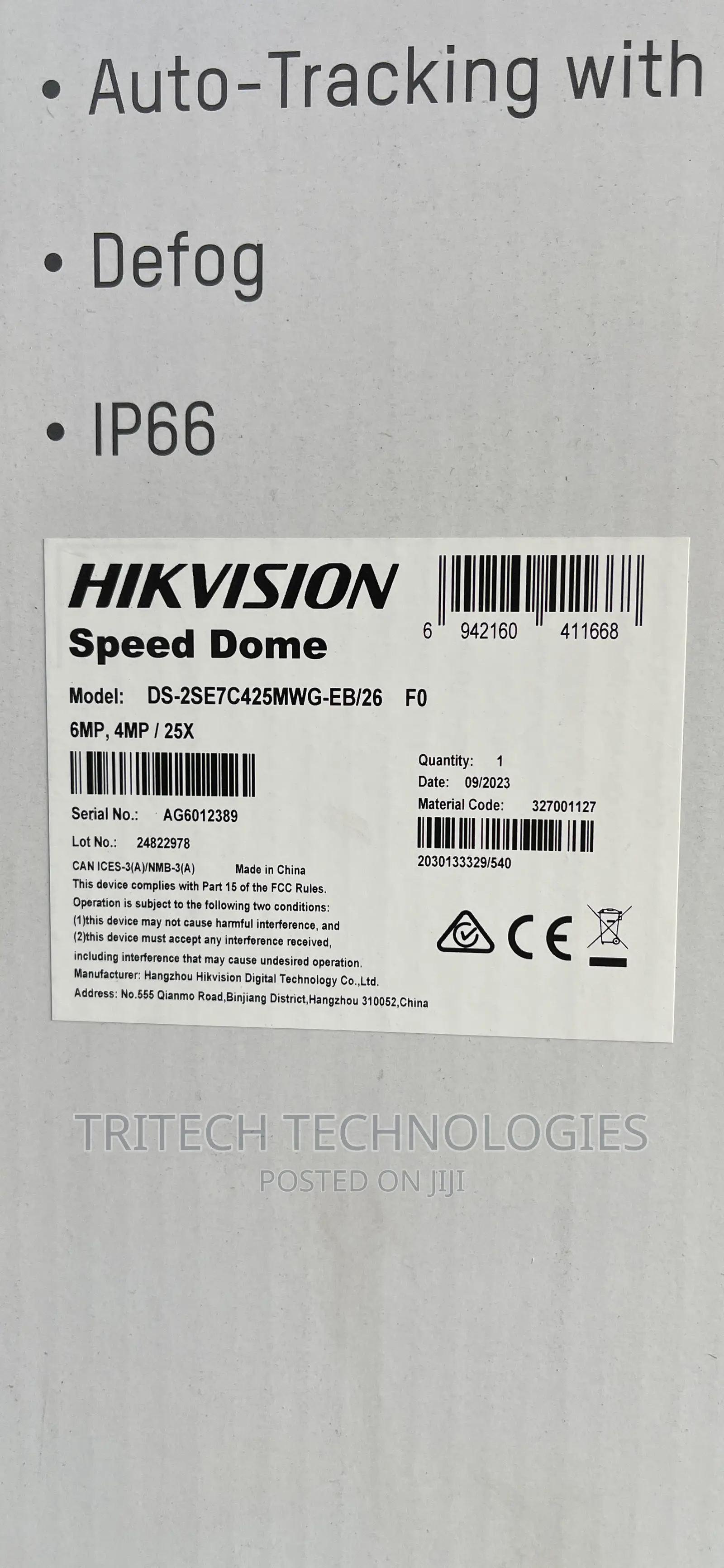 Hikvision 6+4 Mp 25x Tandemvu Colorful Ir Netwo Speed Dome