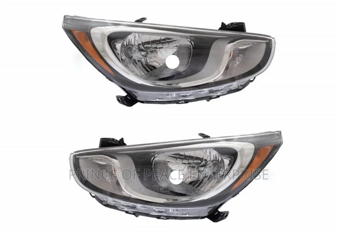 Hyundai Accent 2012 2013 Headlight Pair