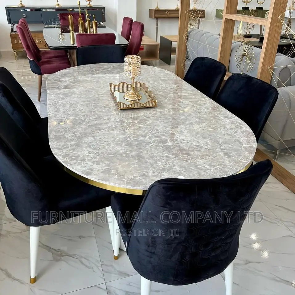 Luxurious Dinning Set With Six Chairs. Free Delivery